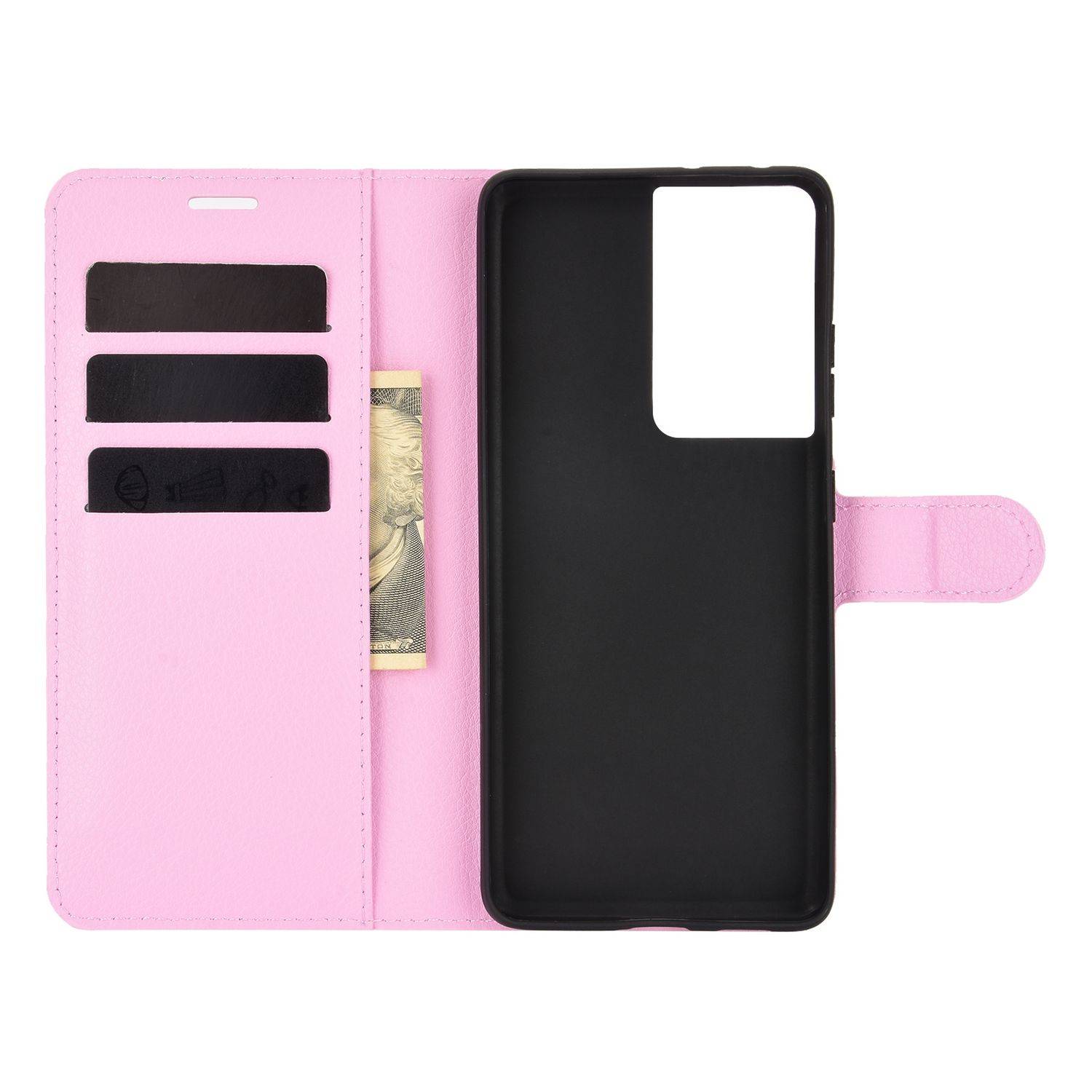 Samsung Galaxy S21 Ultra Handyhülle Bookcover Rosa