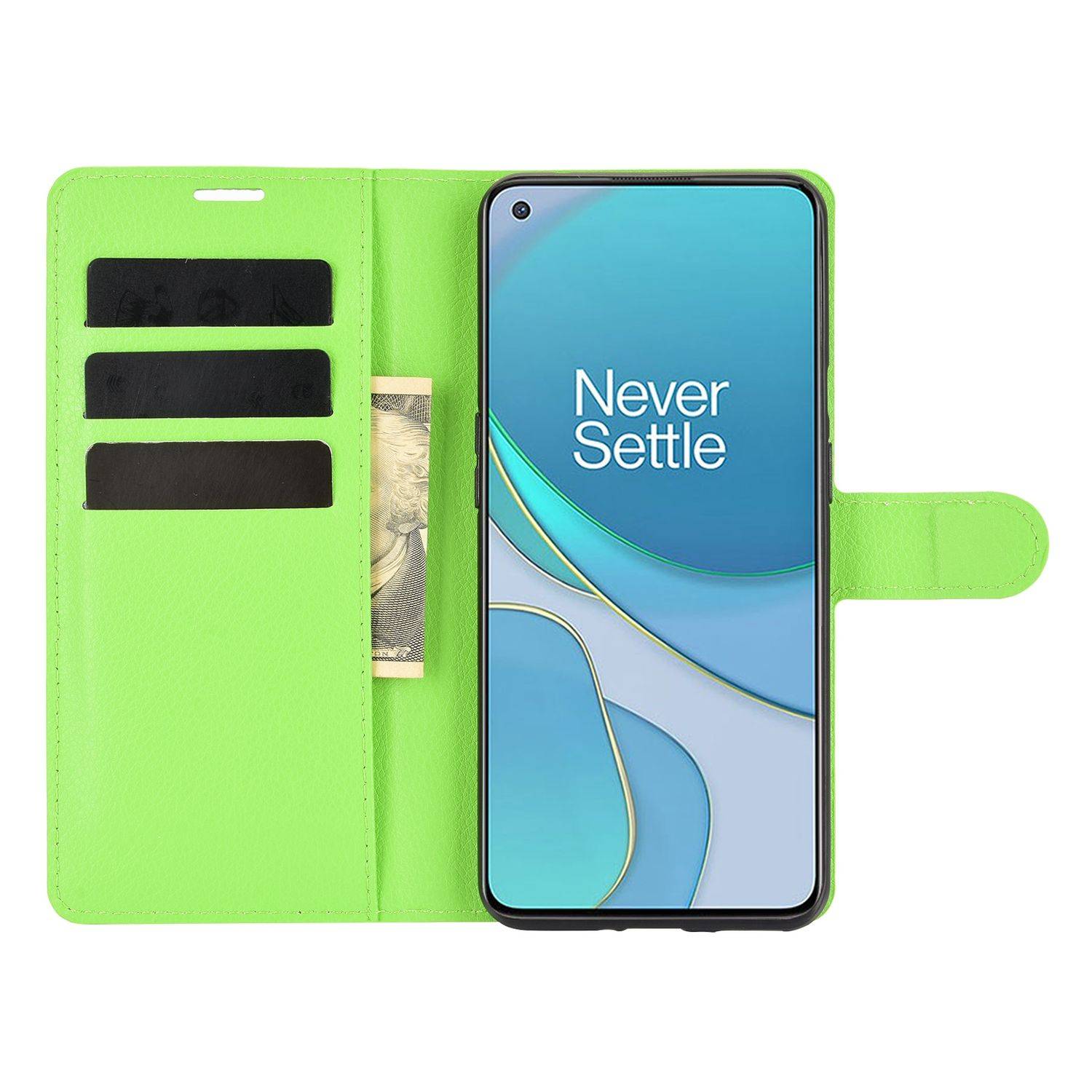 OnePlus 9 Handyhülle Bookcover Grün