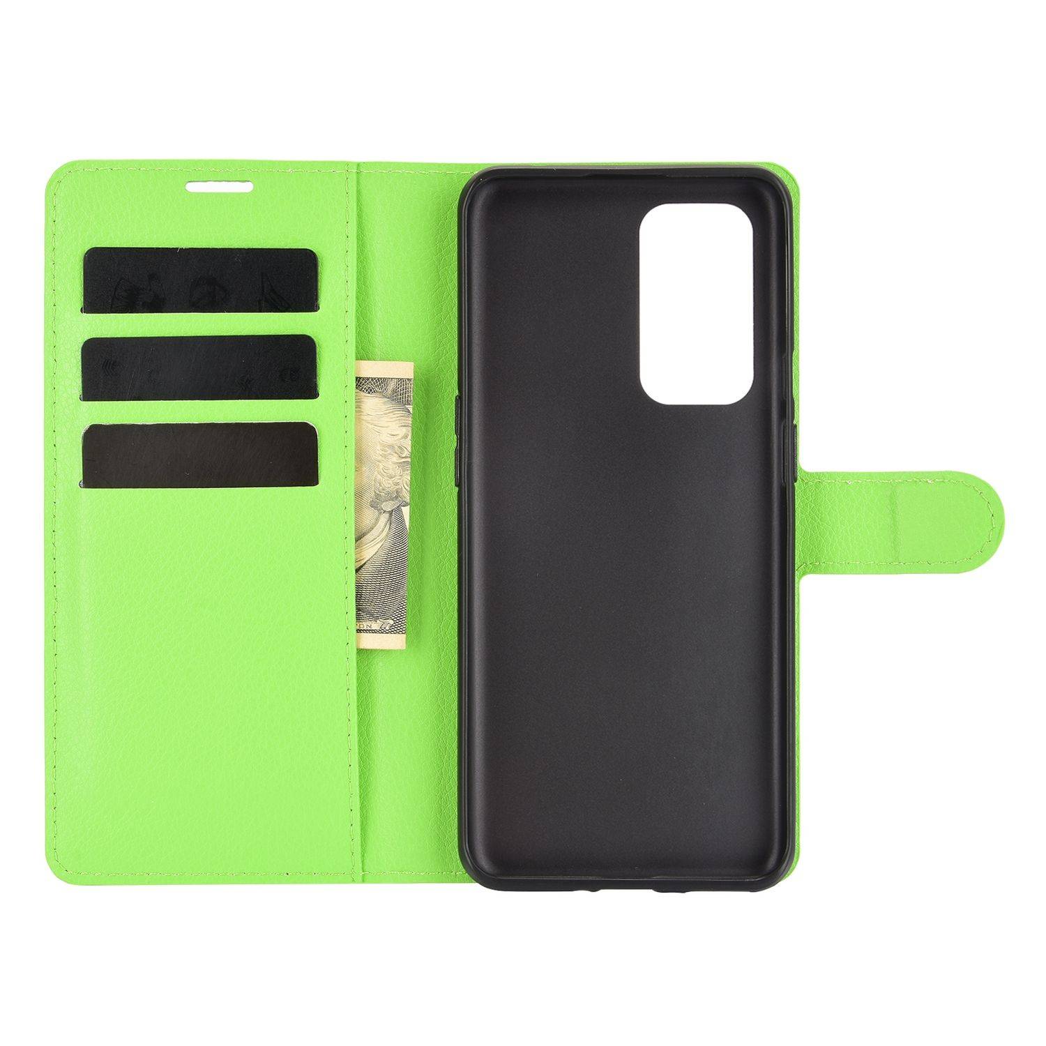 OnePlus 9 Handyhülle Bookcover Grün