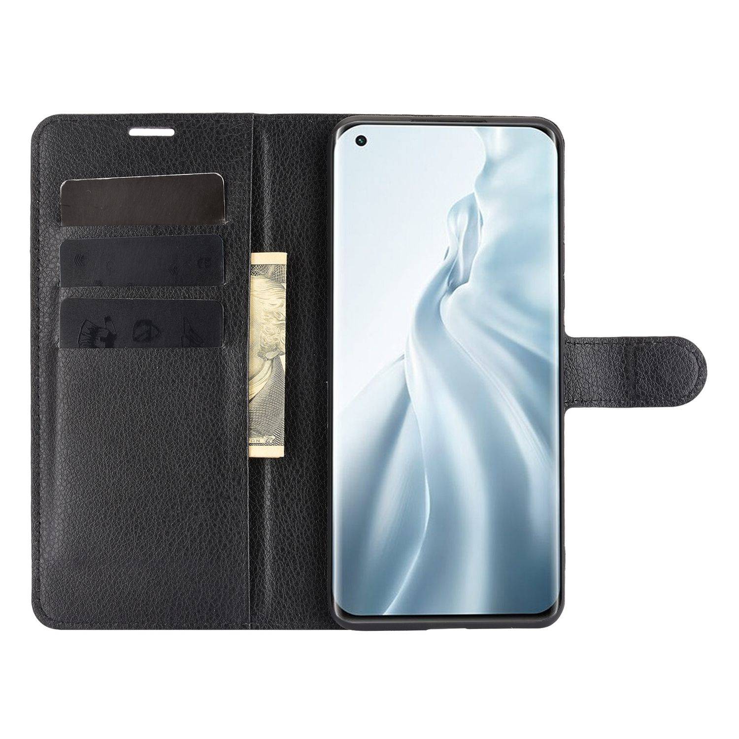 Xiaomi Mi 11 Handyhülle Bookcover Schwarz