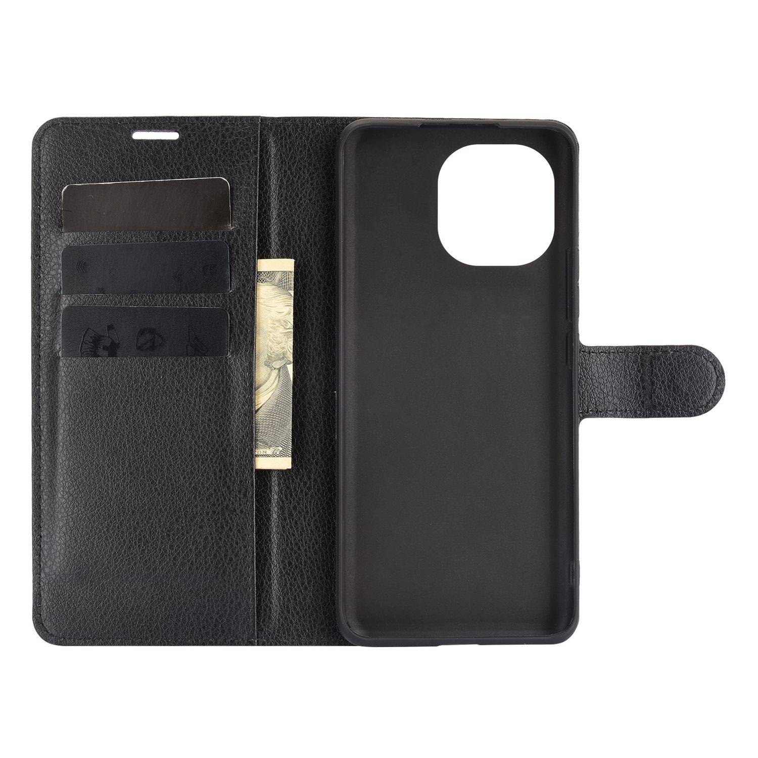 Xiaomi Mi 11 Handyhülle Bookcover Schwarz