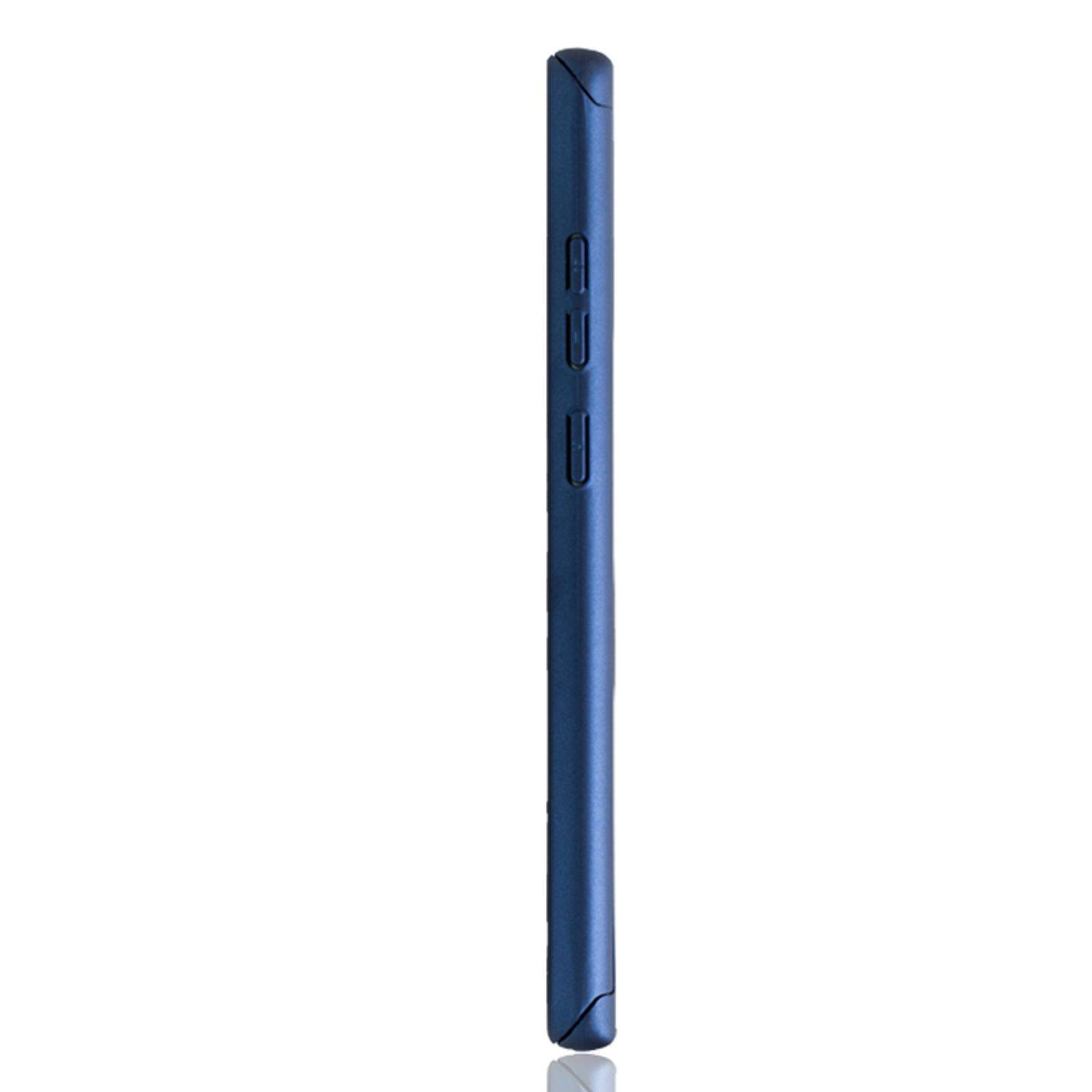 Samsung Galaxy Note 20 Handyhülle 360 Grad Cover Displayschutz Full Cover Blau