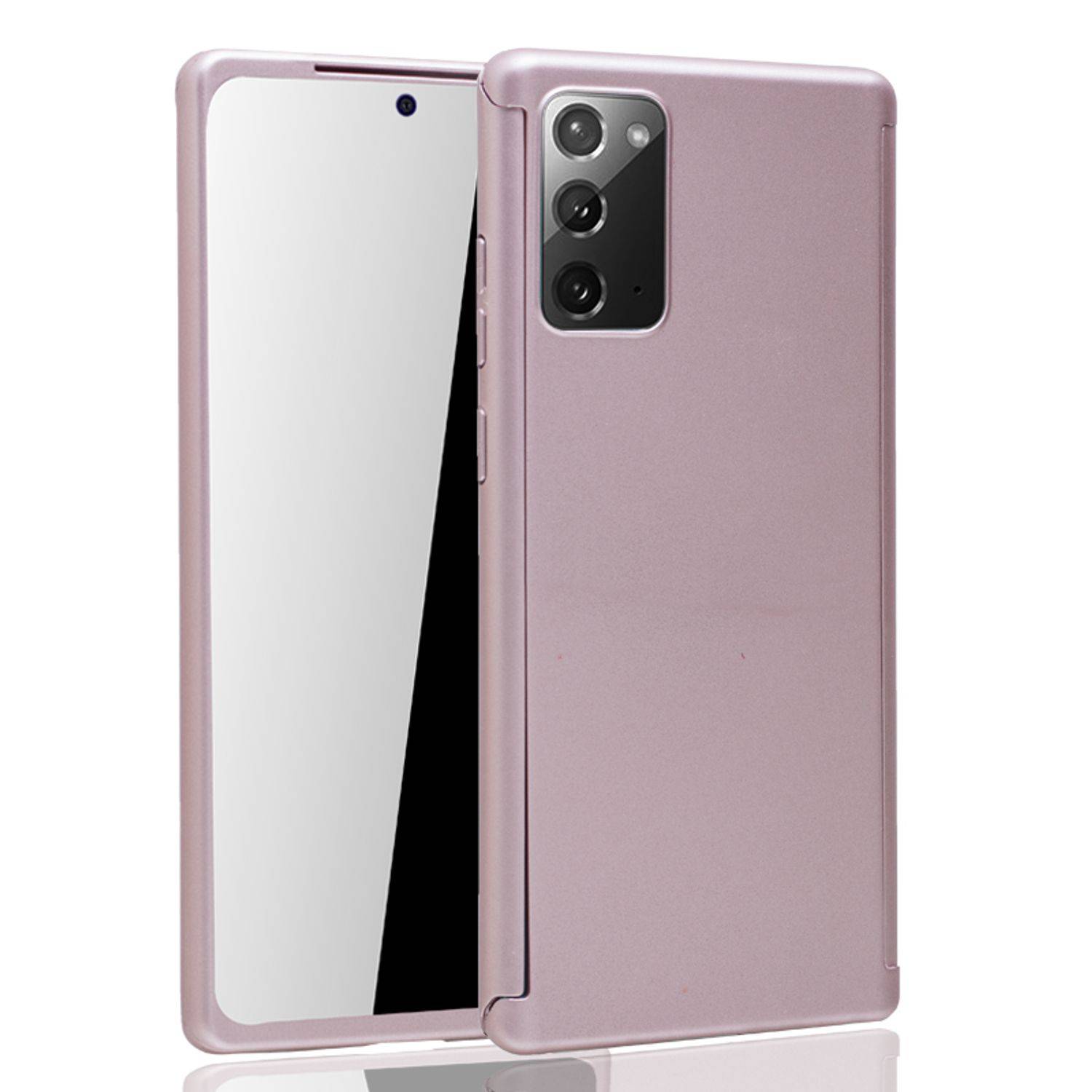 Samsung Galaxy Note 20 Handyhülle 360 Grad Cover Displayschutz Full Cover Rosa