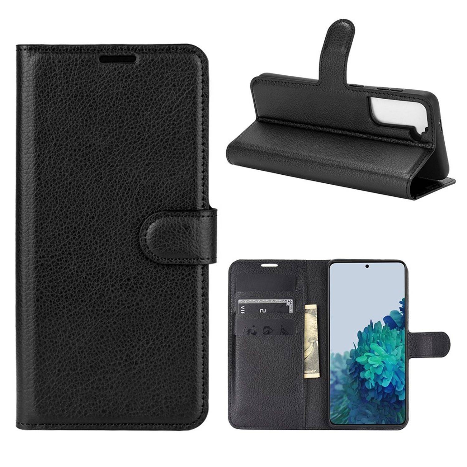 Samsung Galaxy S21 Ultra Handyhülle Bookcover Schwarz