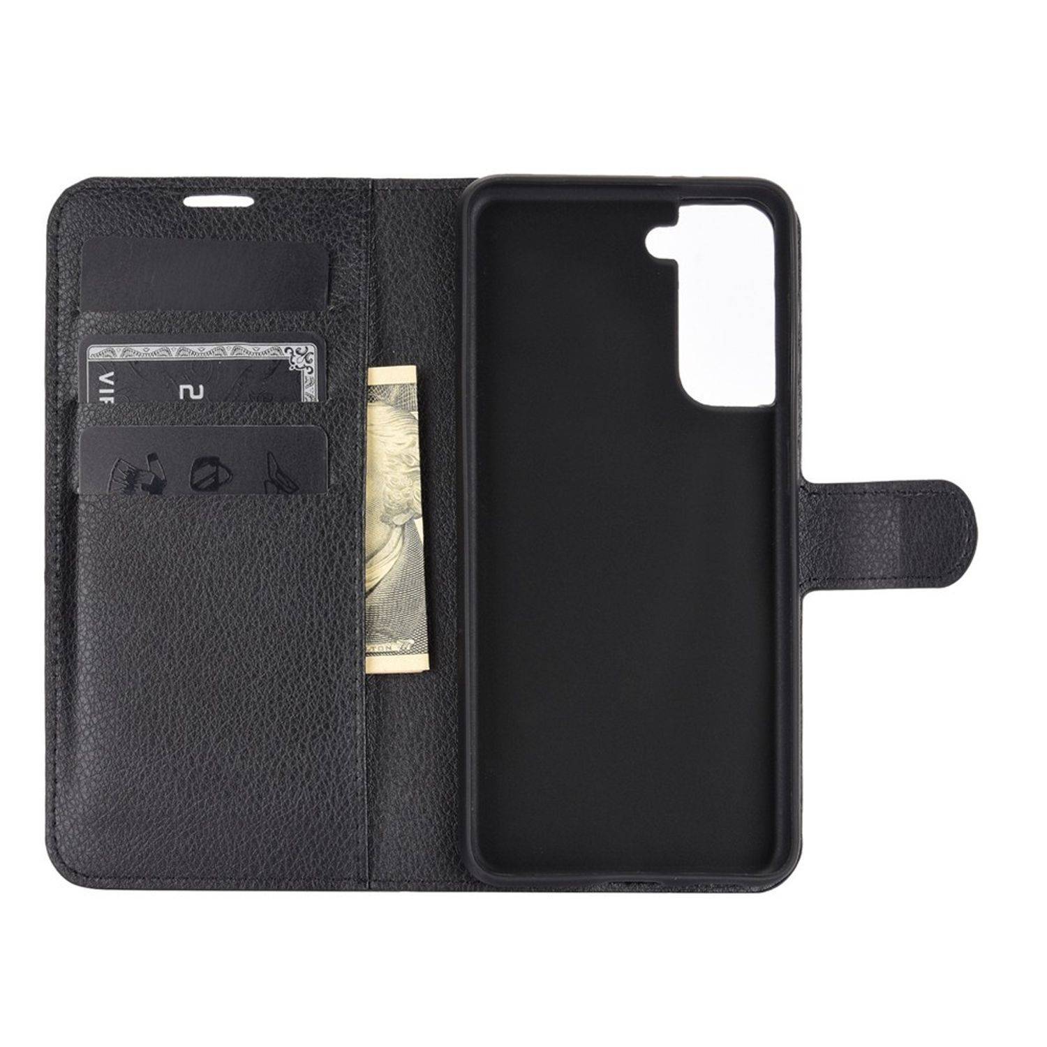 Samsung Galaxy S21 Ultra Handyhülle Bookcover Schwarz