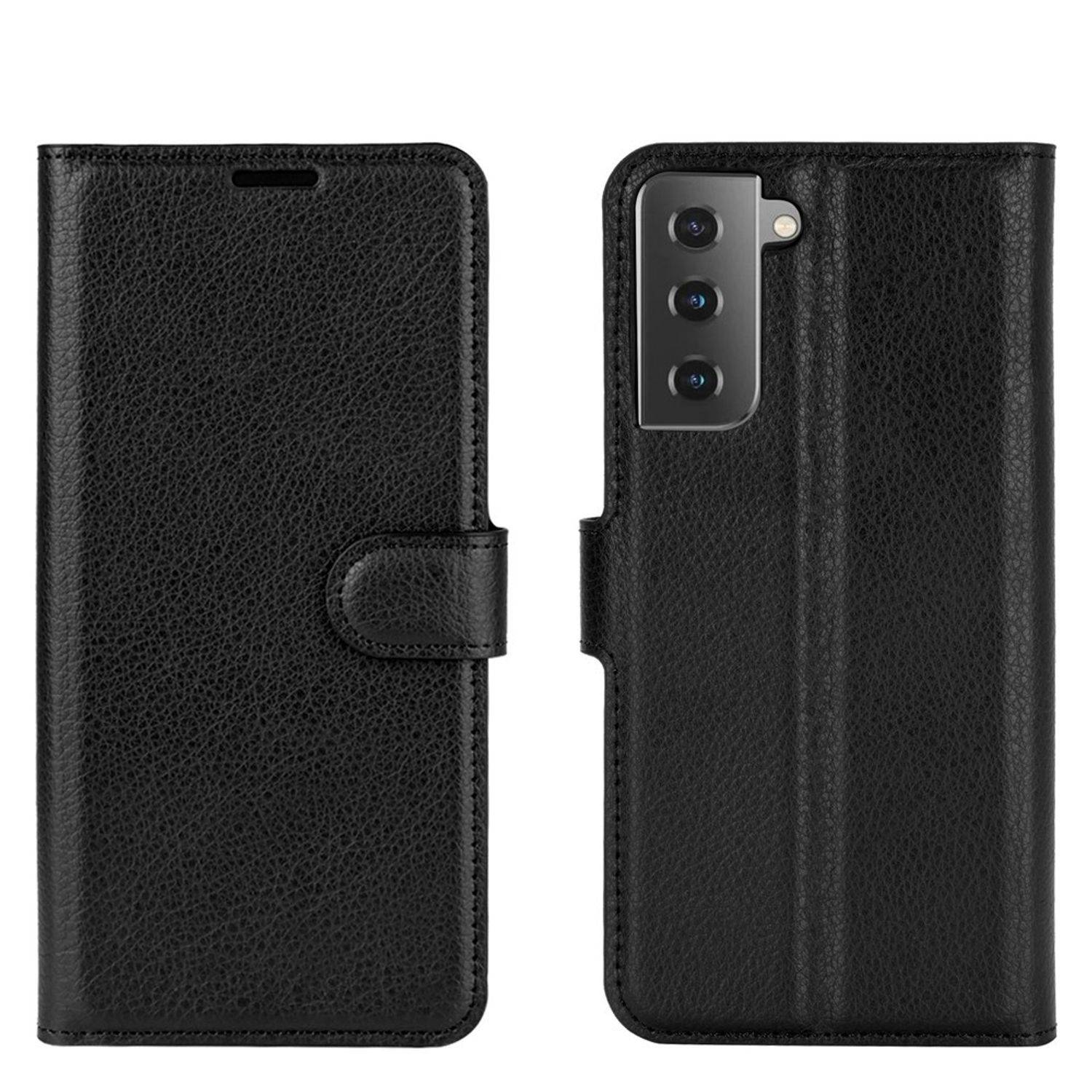 Samsung Galaxy S21 Ultra Handyhülle Bookcover Schwarz