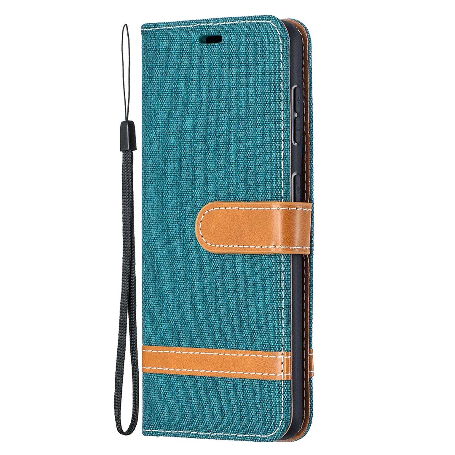 Samsung Galaxy S21 Handyhülle Schutztasche Bookcover Grün