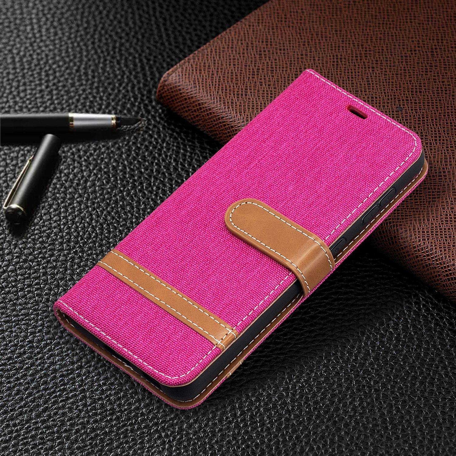 Samsung Galaxy S21 Handyhülle Schutztasche Bookcover Rosa