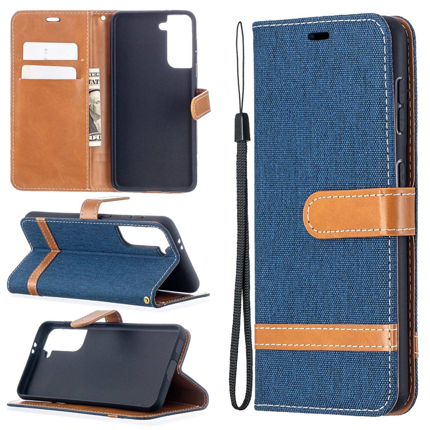 Samsung Galaxy S21 Handyhülle Schutztasche Backcover Blau