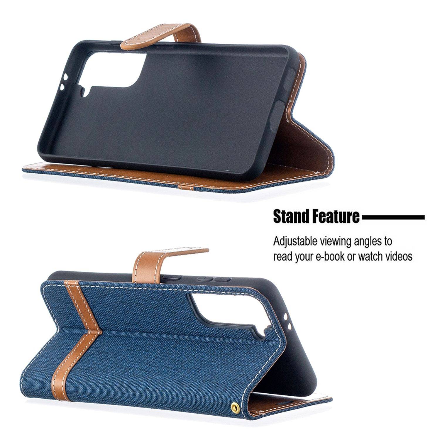 Samsung Galaxy S21 Handyhülle Schutztasche Backcover Blau