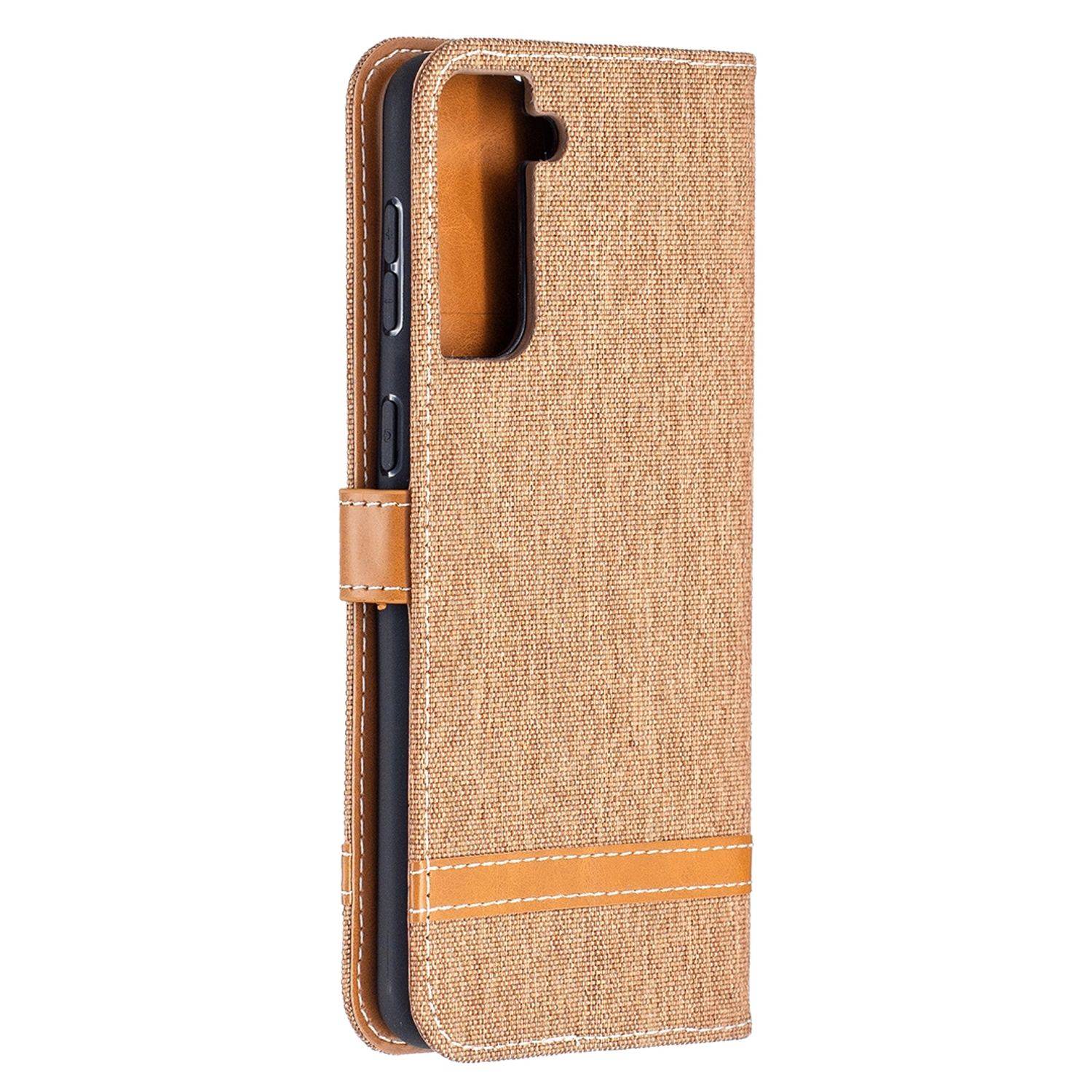 Samsung Galaxy S21 Plus Handyhülle Schutztasche Bookcover Braun