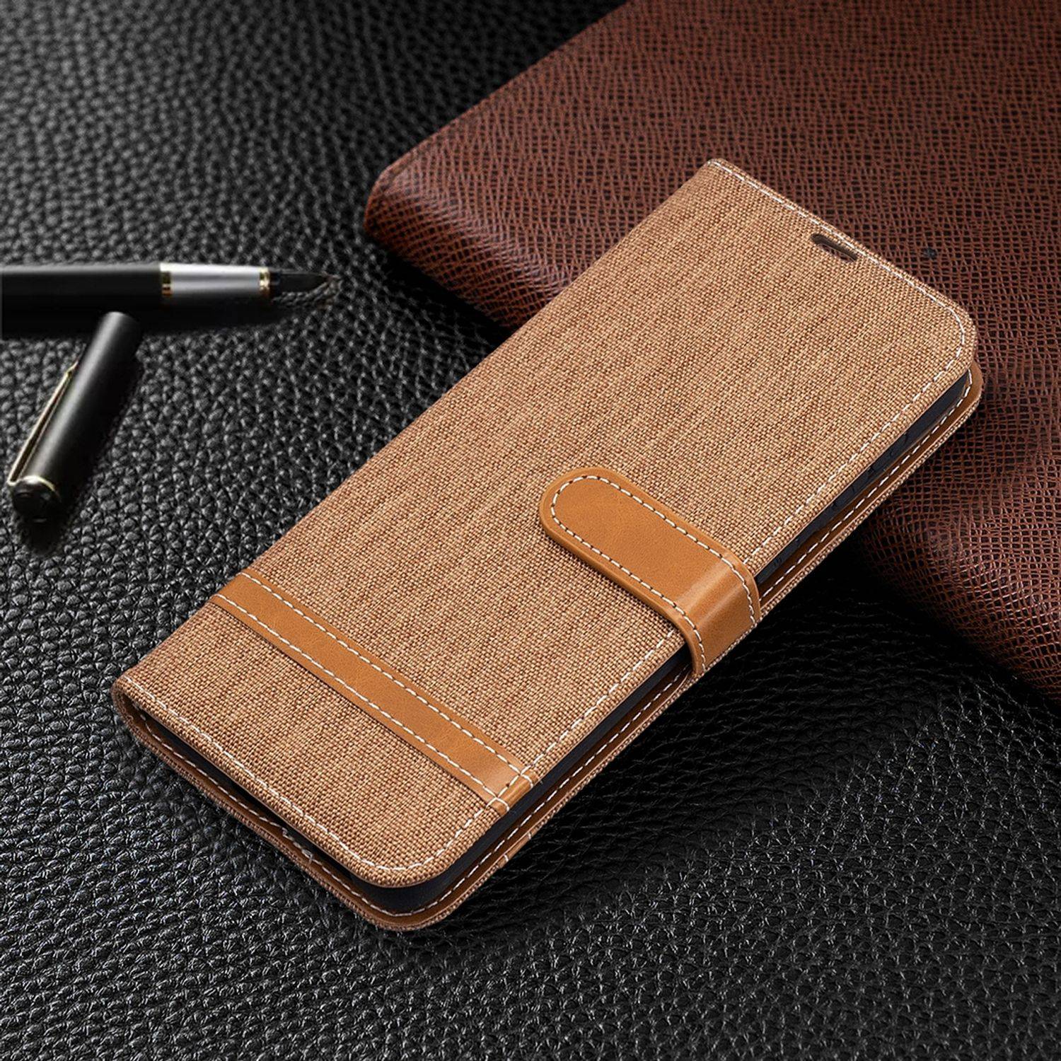 Samsung Galaxy S21 Plus Handyhülle Schutztasche Bookcover Braun