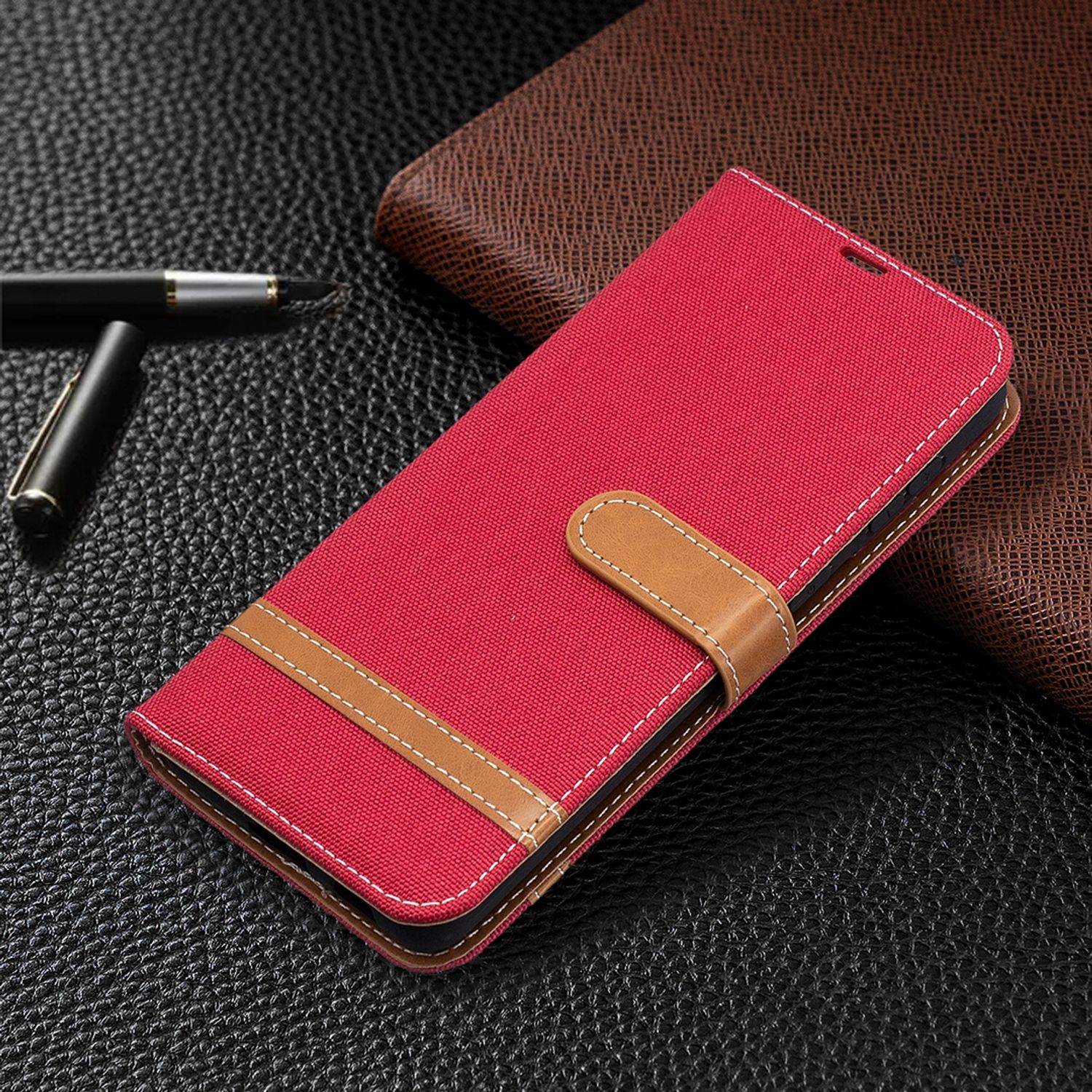 Samsung Galaxy S21 Plus Handyhülle Schutztasche Bookcover Rot