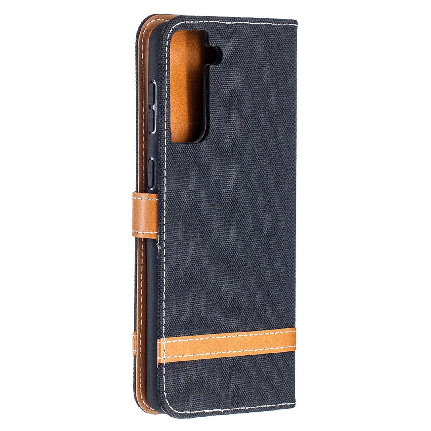 Samsung Galaxy S21 Plus Handyhülle Schutztasche Bookcover Schwarz