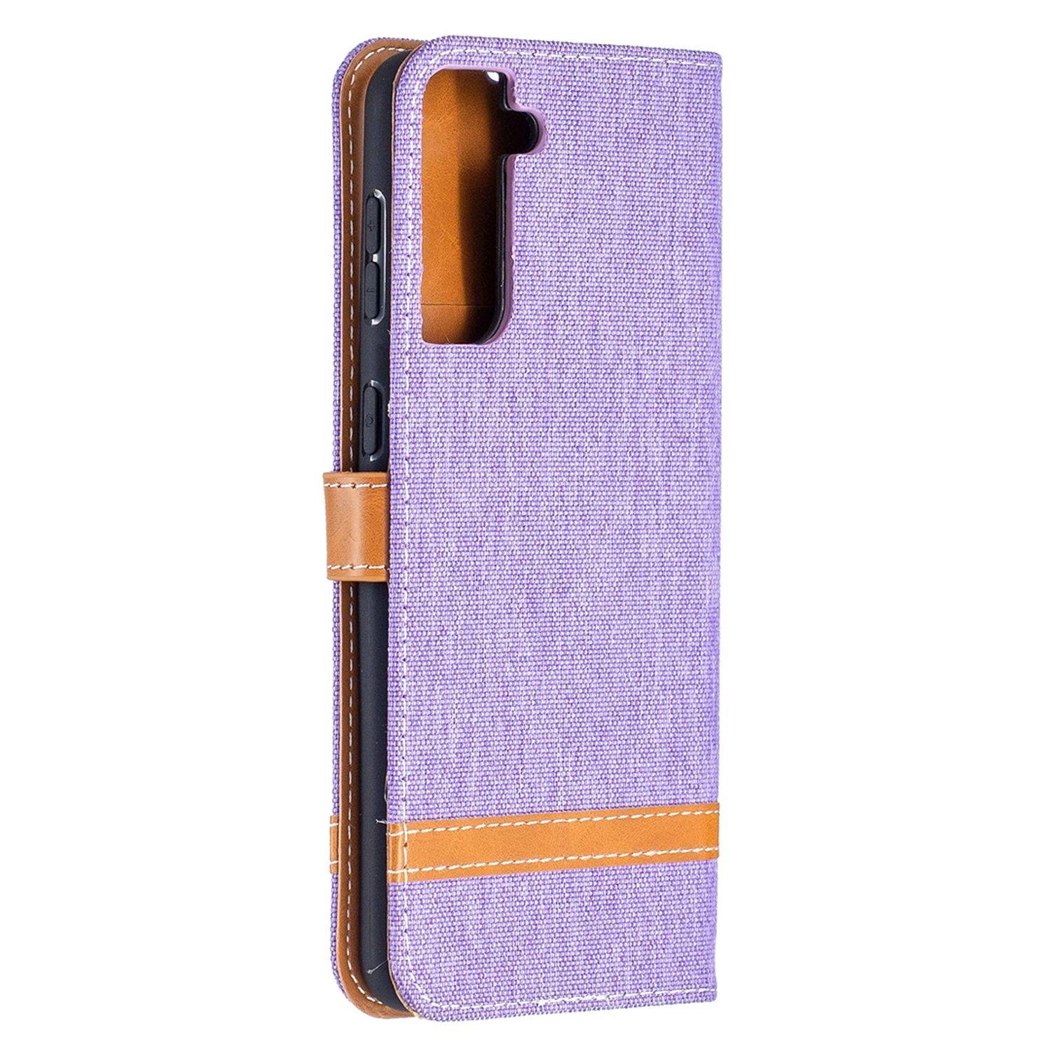 Samsung Galaxy S21 Plus Handyhülle Schutztasche Bookcover Violett