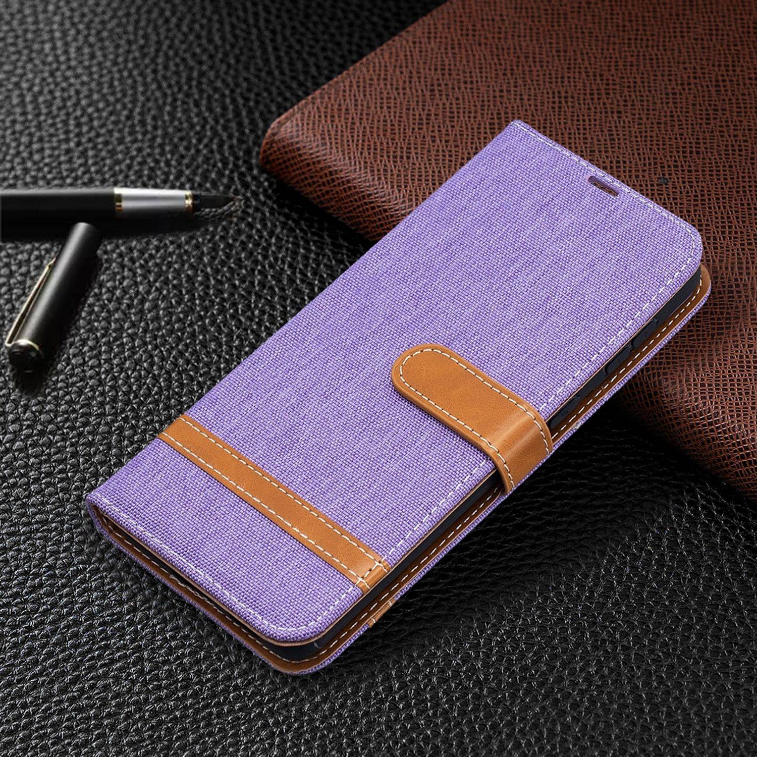 Samsung Galaxy S21 Plus Handyhülle Schutztasche Bookcover Violett