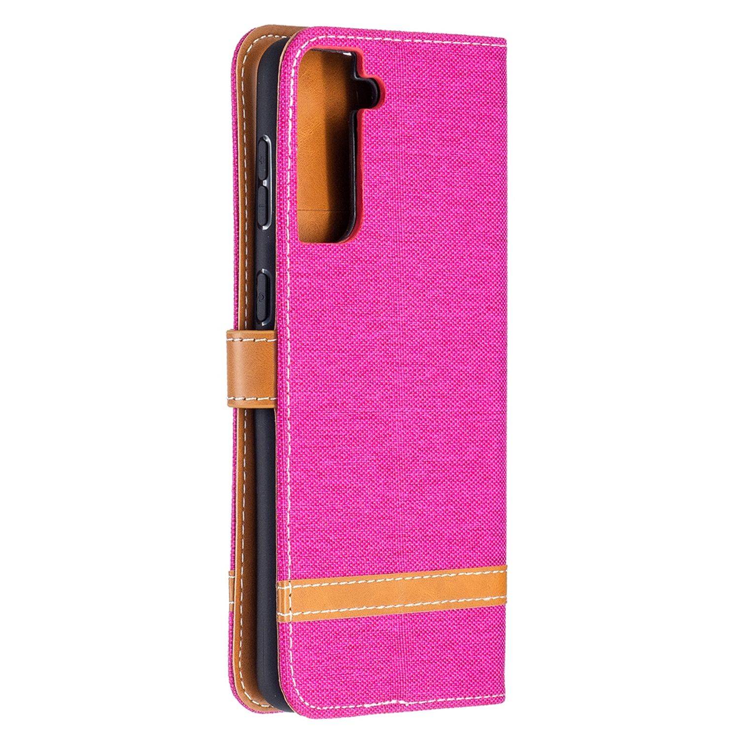 Samsung Galaxy S21 Plus Handyhülle Schutztasche Bookcover Rosa