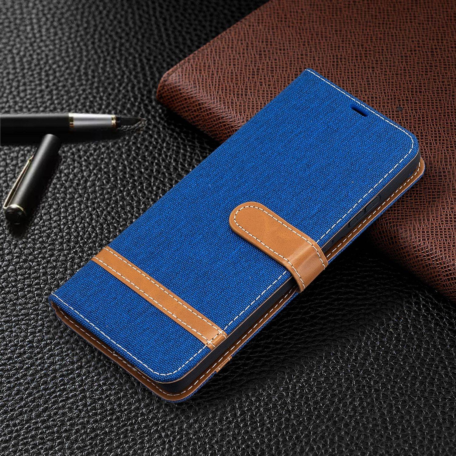 Samsung Galaxy S21 Ultra Handyhülle Schutztasche Bookcover Blau
