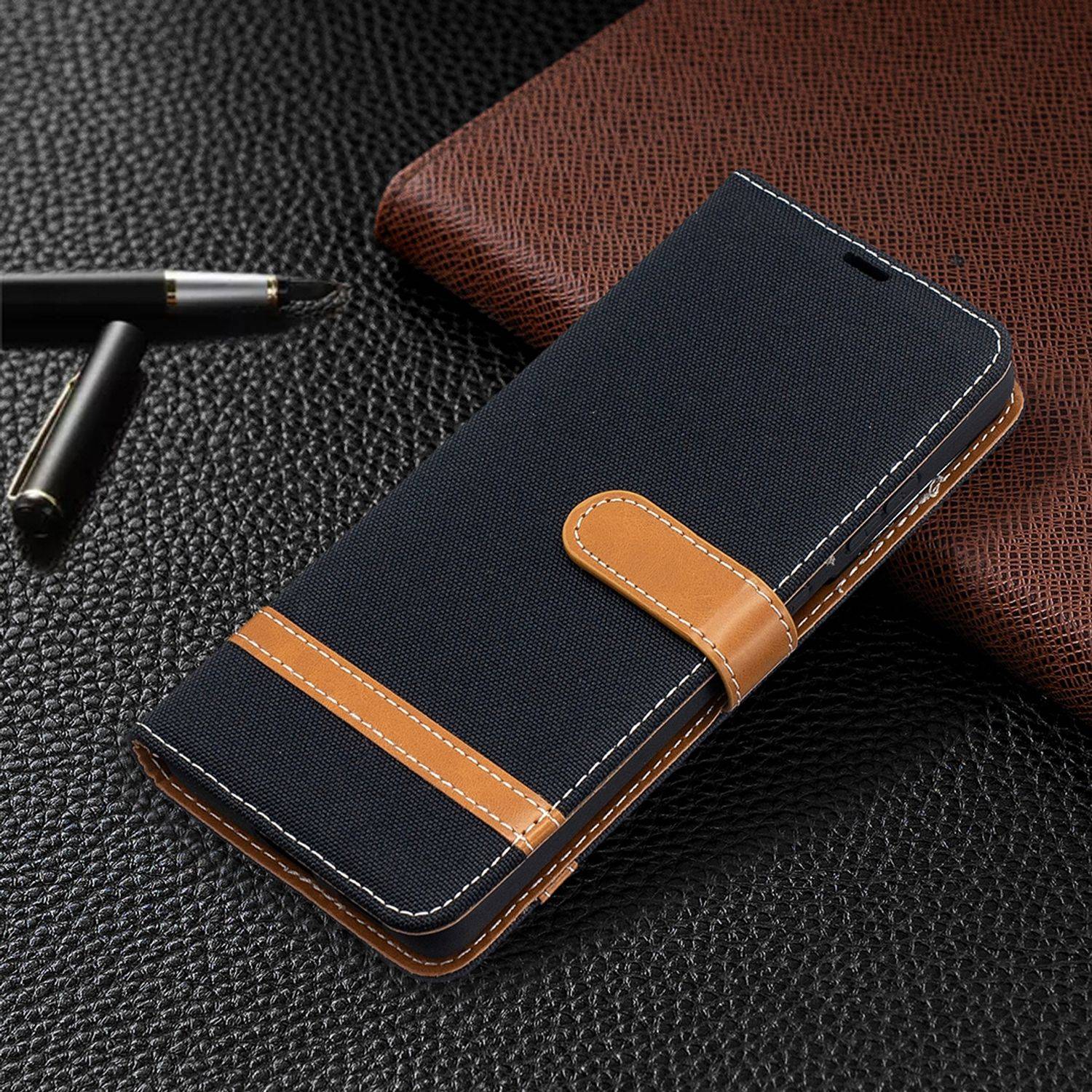 Samsung Galaxy S21 Ultra Handyhülle Schutztasche Bookcover Schwarz