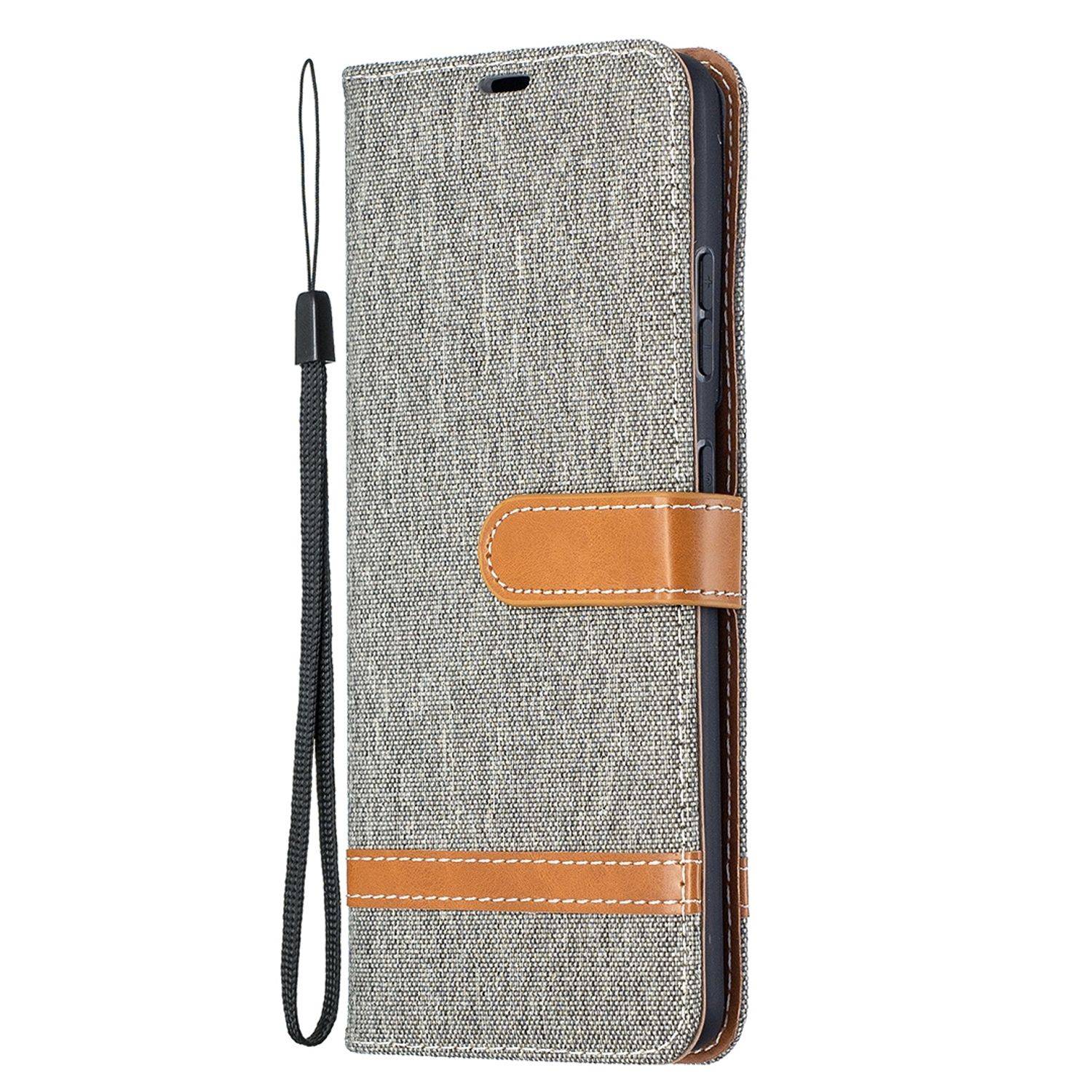 Samsung Galaxy S21 Ultra Handyhülle Schutztasche Bookcover Grau