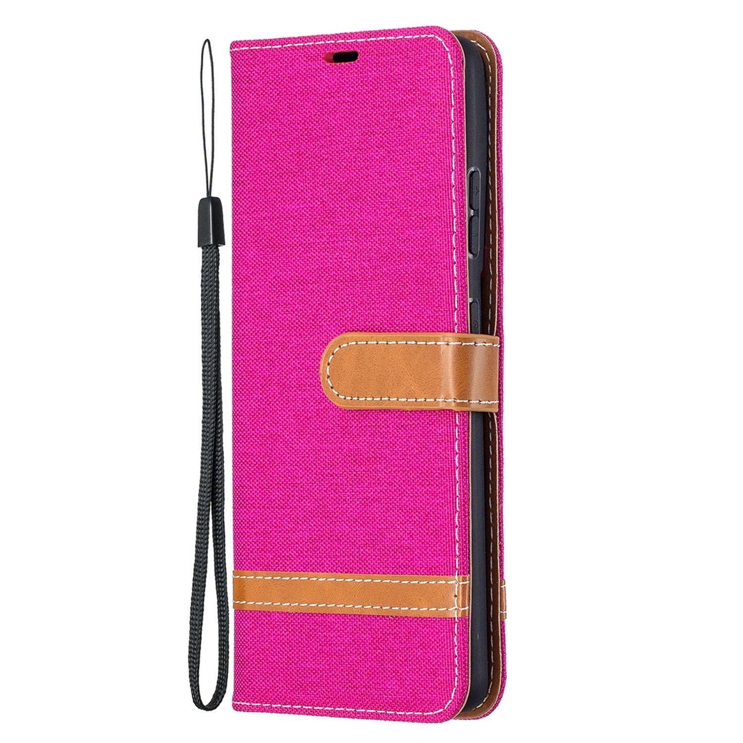 Samsung Galaxy S21 Ultra Handyhülle Schutztasche Bookcover Rosa