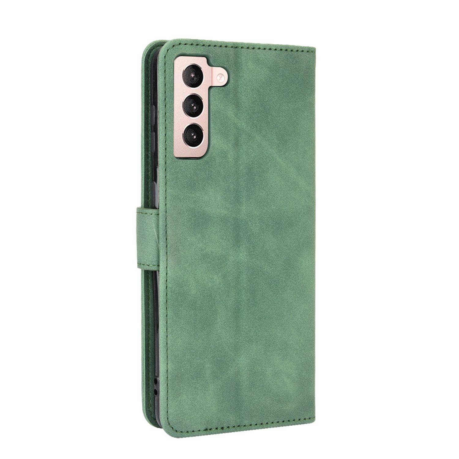 Samsung Galaxy S21 Plus Handyhülle Schutztasche Bookcover Grün