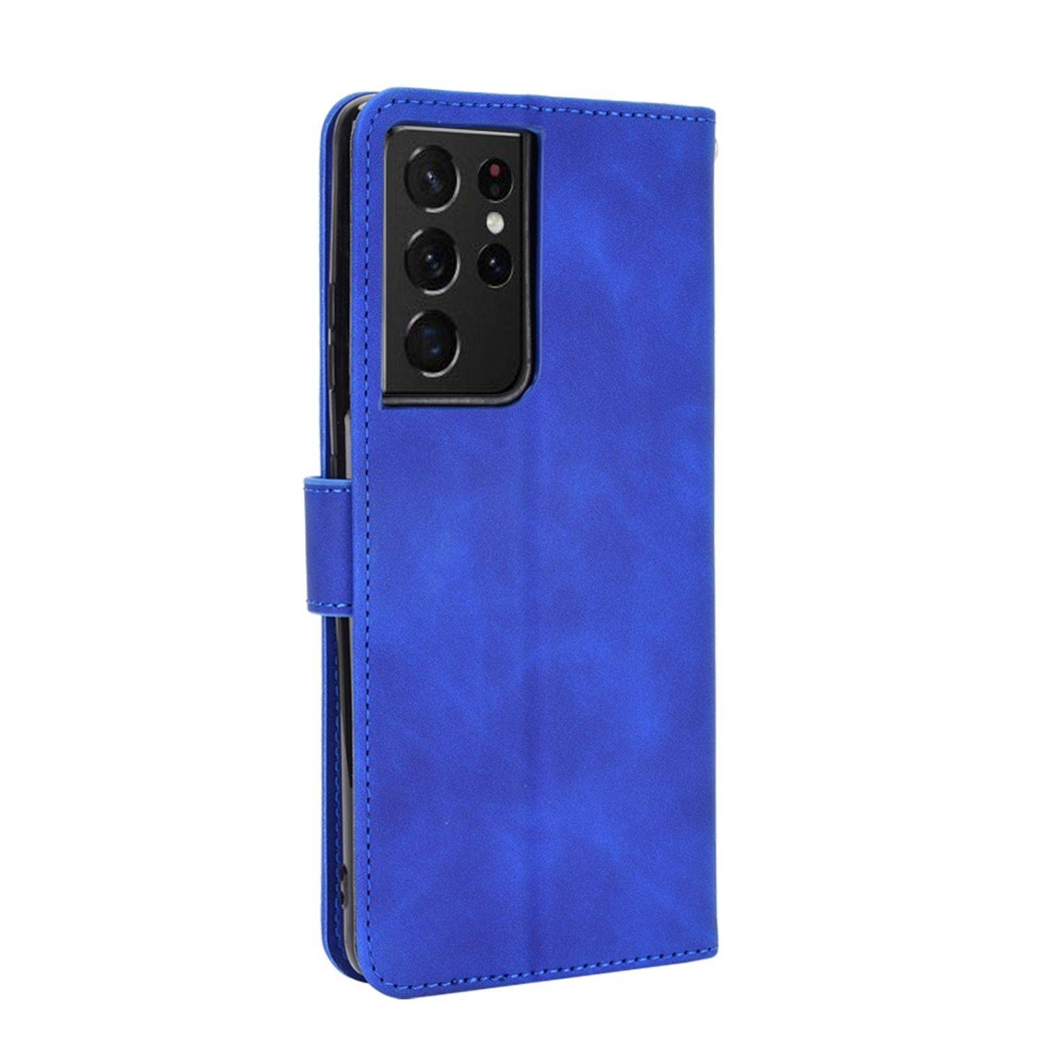 Samsung Galaxy S21 Ultra Handyhülle Schutztasche Bookcover Blau