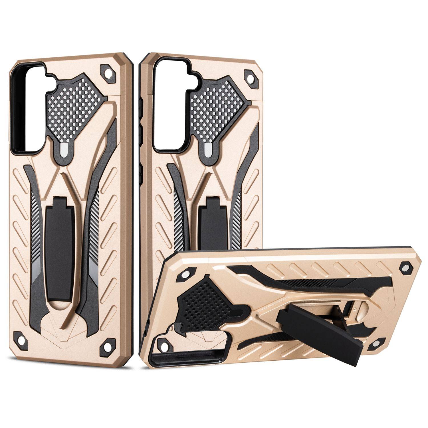 Samsung Galaxy S21 Plus Handyhülle Outdoor Case Backcover Gold