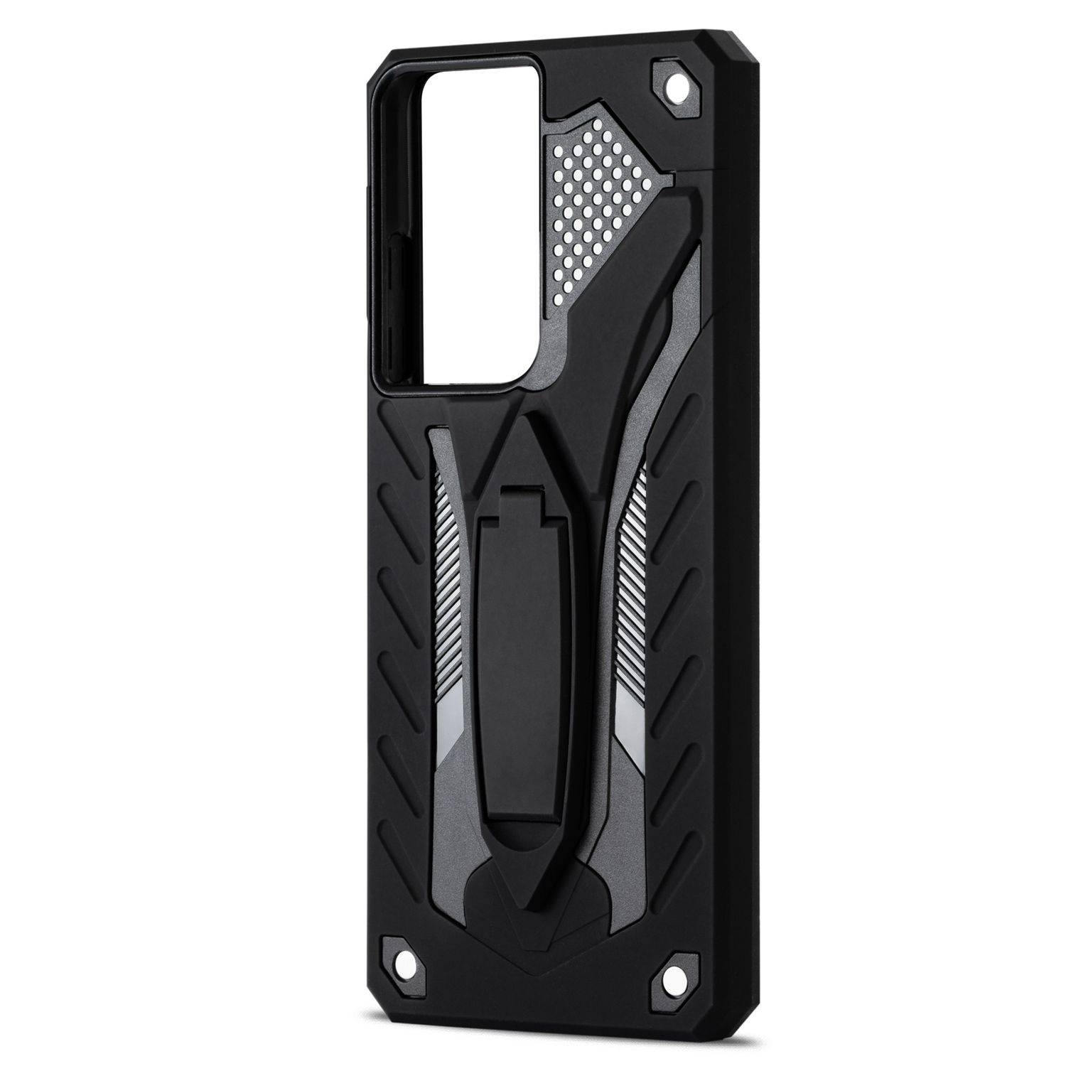 Samsung Galaxy S21 Ultra Handyhülle Outdoor Case Backcover Schwarz