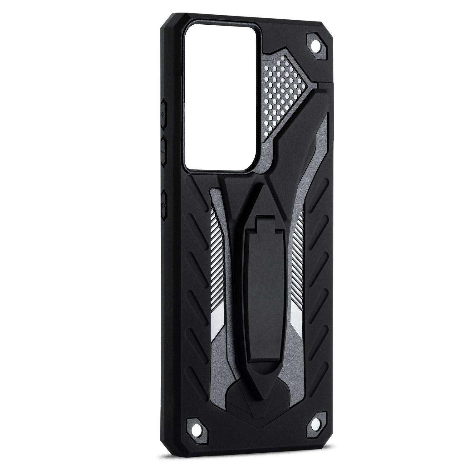 Samsung Galaxy S21 Ultra Handyhülle Outdoor Case Backcover Schwarz