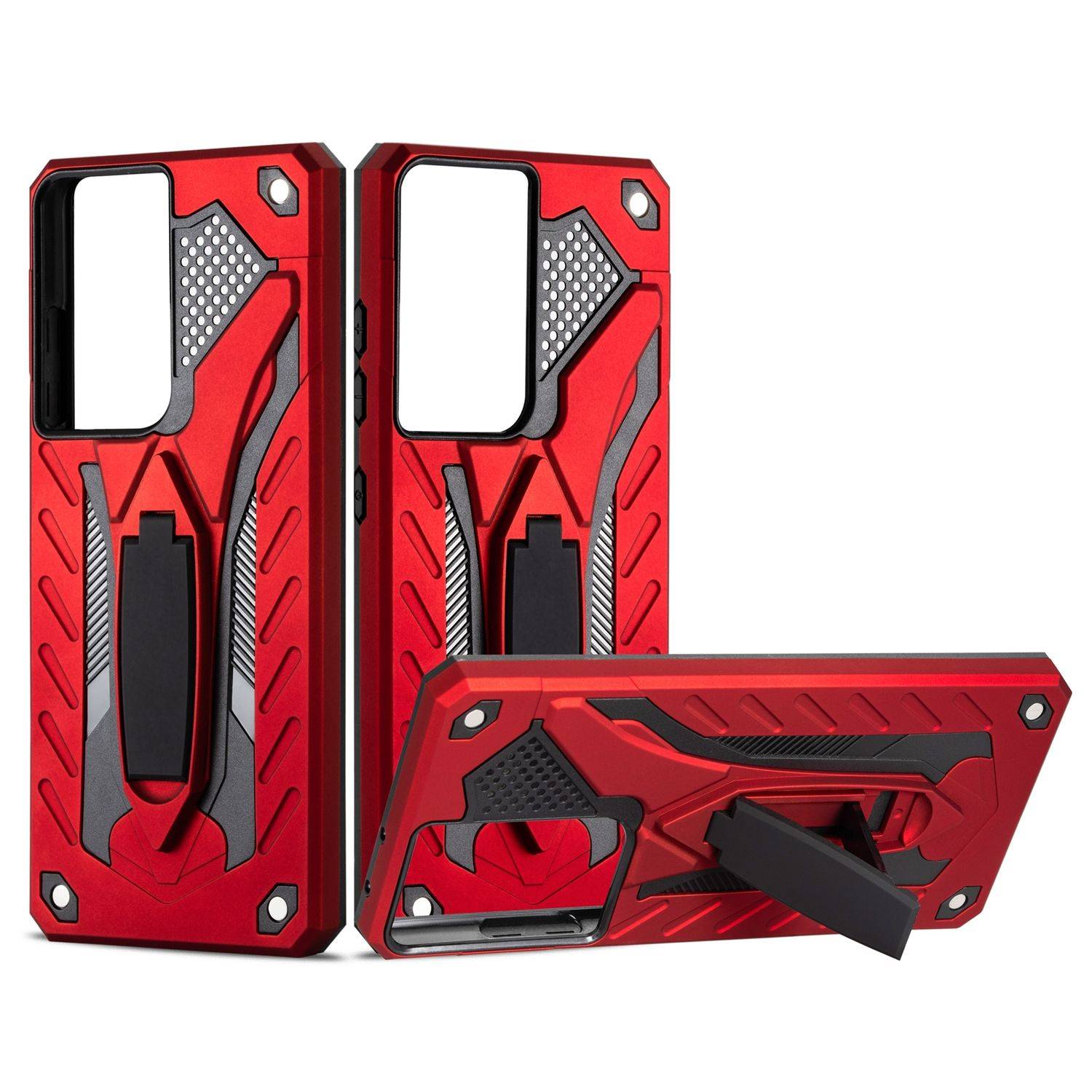 Hülle kompatibel mit Samsung Galaxy S21 Ultra Kunststoff Soft Handyhülle - Handy Case Rot