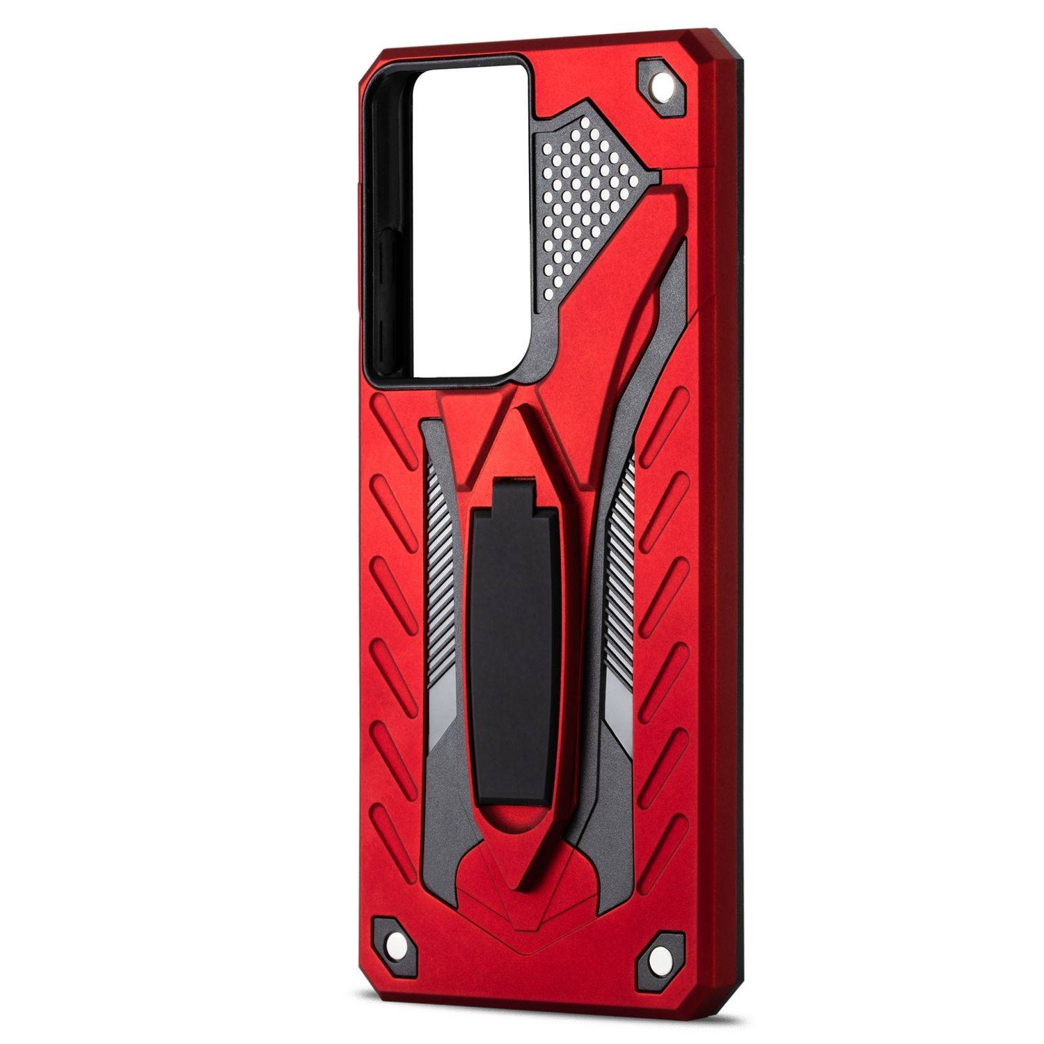 Hülle kompatibel mit Samsung Galaxy S21 Ultra Kunststoff Soft Handyhülle - Handy Case Rot