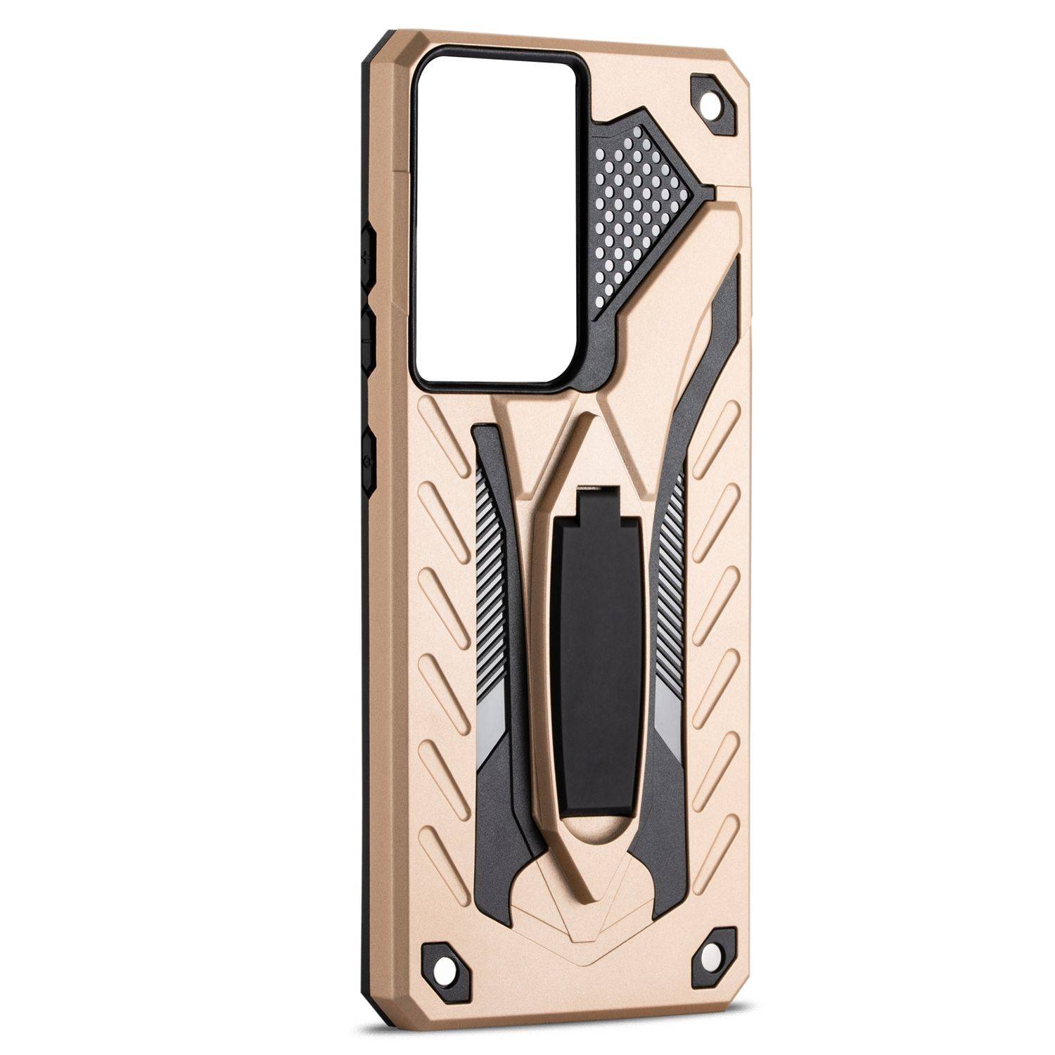 Samsung Galaxy S21 Ultra Handyhülle Outdoor Case Backcover Gold