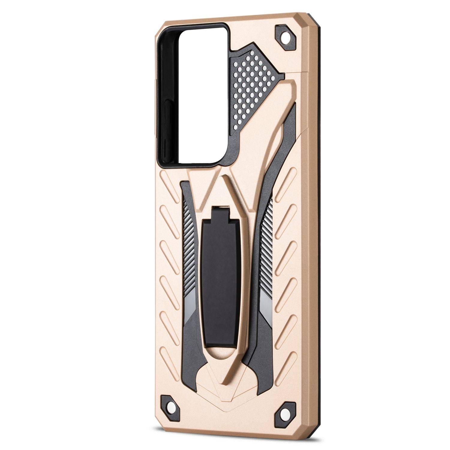 Samsung Galaxy S21 Ultra Handyhülle Outdoor Case Backcover Gold