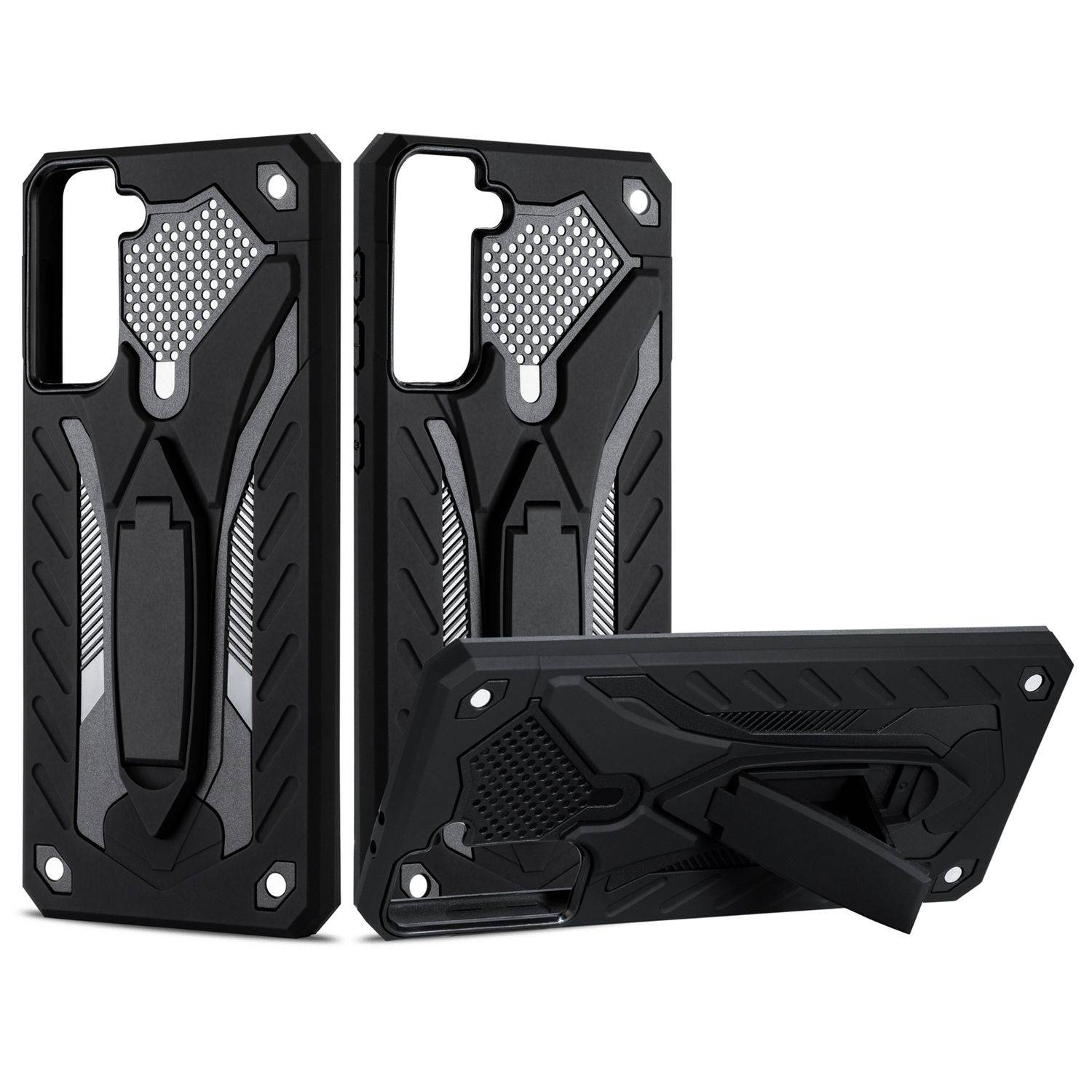 Samsung Galaxy S21 Handyhülle Outdoor Case Bookcover Schwarz