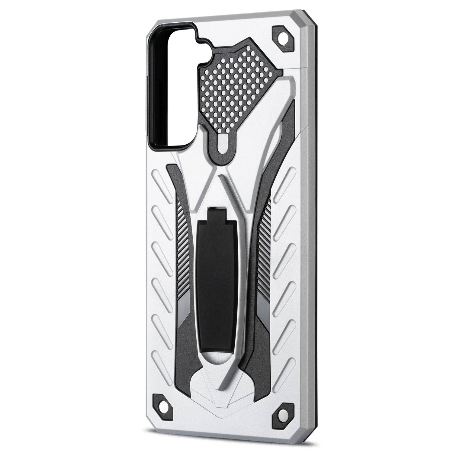 Samsung Galaxy S21 Handyhülle Outdoor Case Backcover Silber