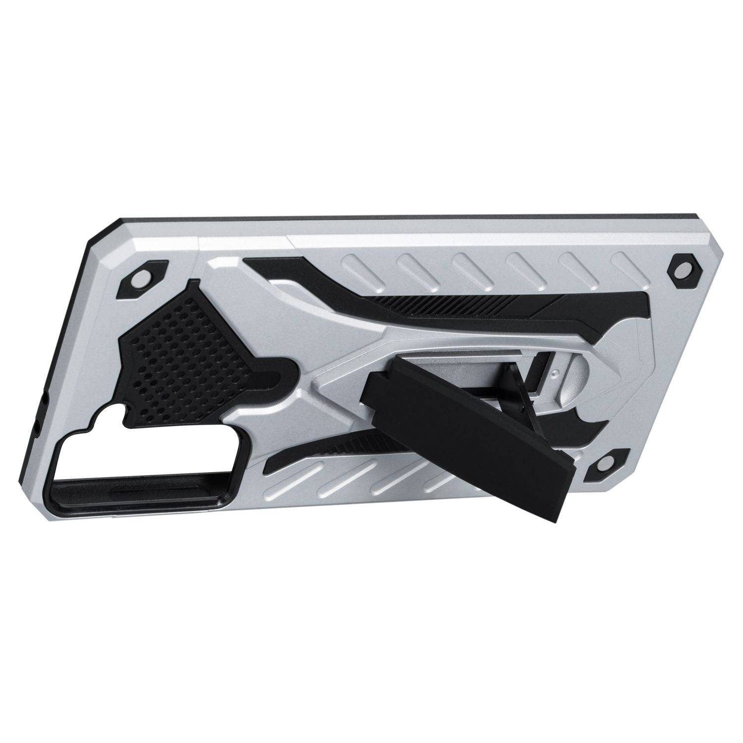Samsung Galaxy S21 Handyhülle Outdoor Case Backcover Silber