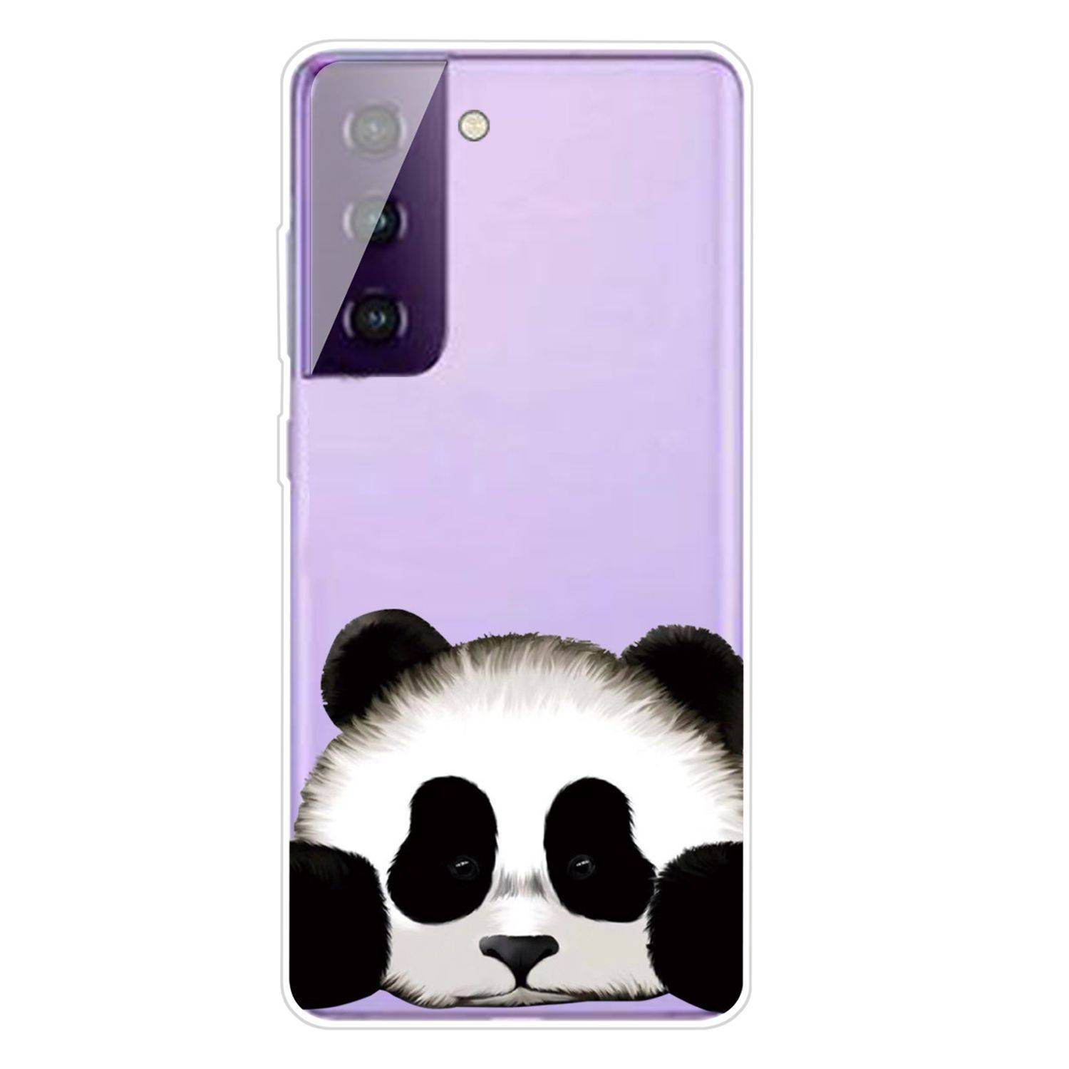 Samsung Galaxy S21 Handyhülle Schutzcase Panda Bär Backcover Transparent
