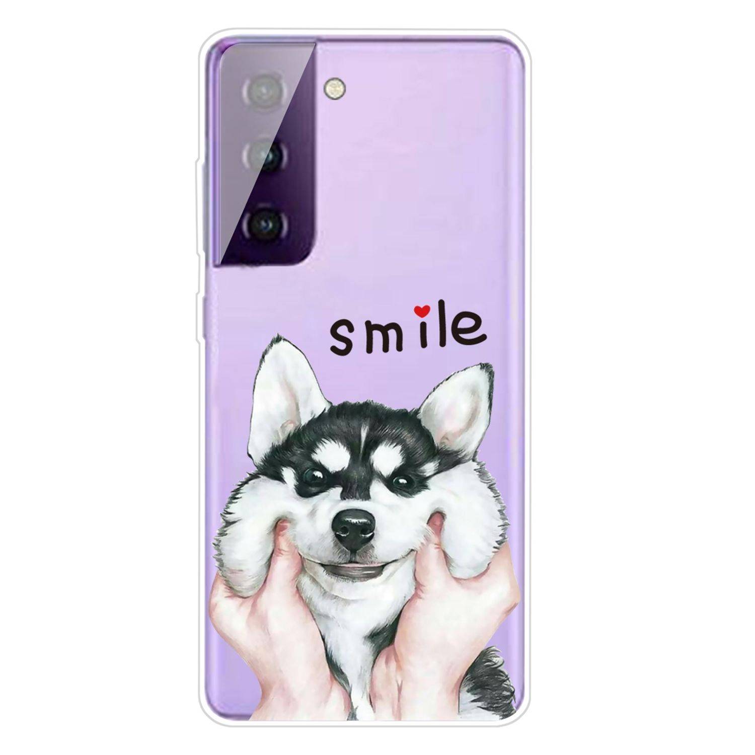 Samsung Galaxy S21 Plus Handyhülle Schutzcase Husky Backcover Transparent