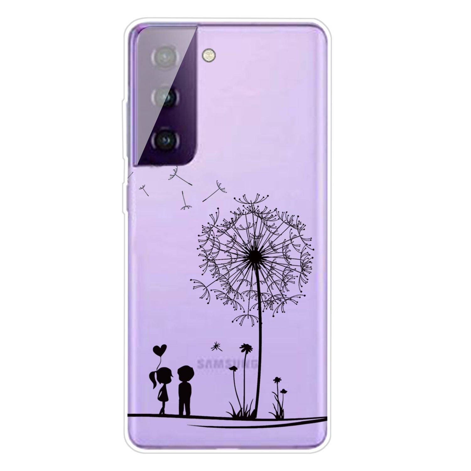 Samsung Galaxy S21 Plus Handyhülle Schutzcase Pusteblume Bookcover Transparent