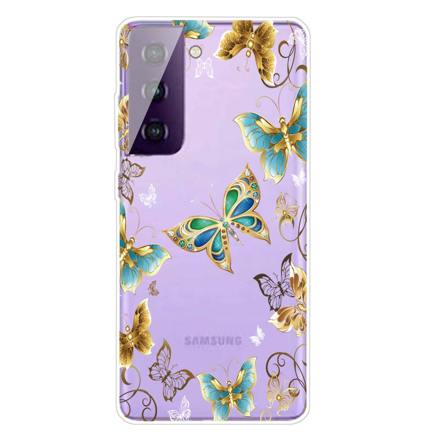 Hülle kompatibel mit Samsung Galaxy S21 Plus Kunststoff Soft Handyhülle - Handy Case Transparent
