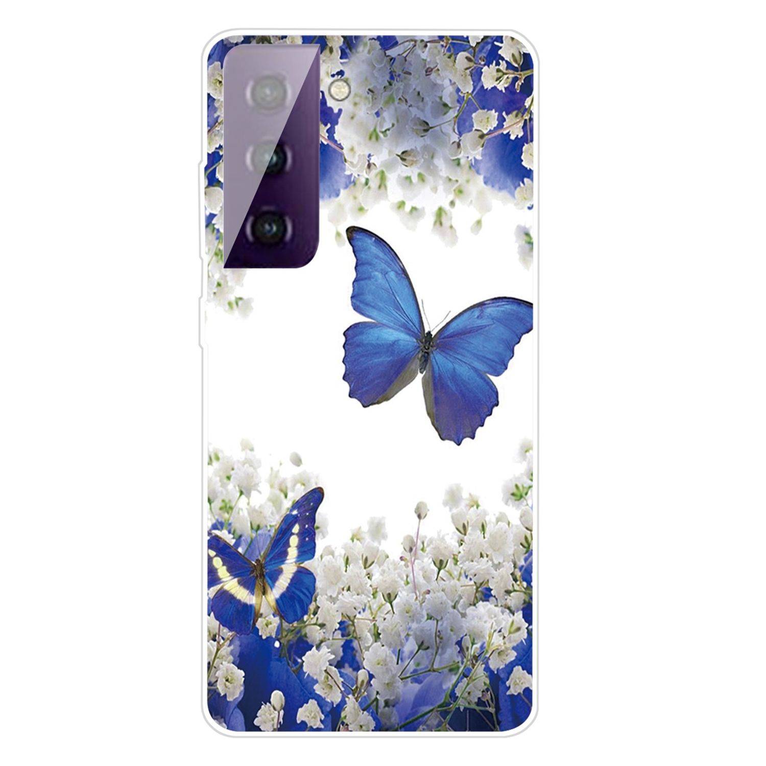 Samsung Galaxy S21 Plus Handyhülle Schutzcase Schmetterling Backcover Transparent