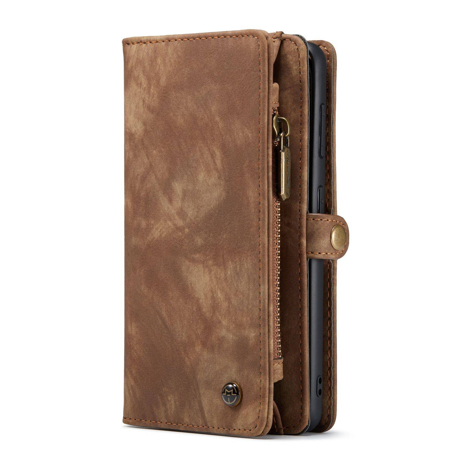 Samsung Galaxy S21 Handyhülle Geldbörse Schutztasche Backcover Braun