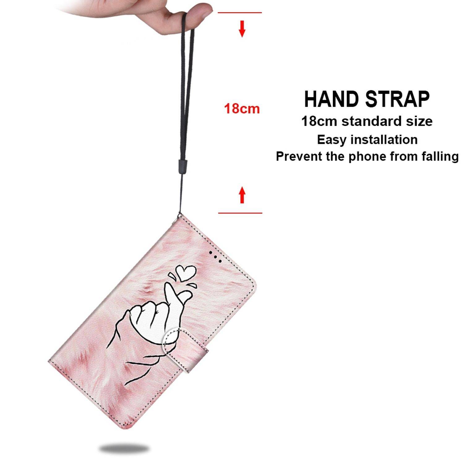 Samsung Galaxy S21 Handyhülle Schutztasche Bookcover Rosa