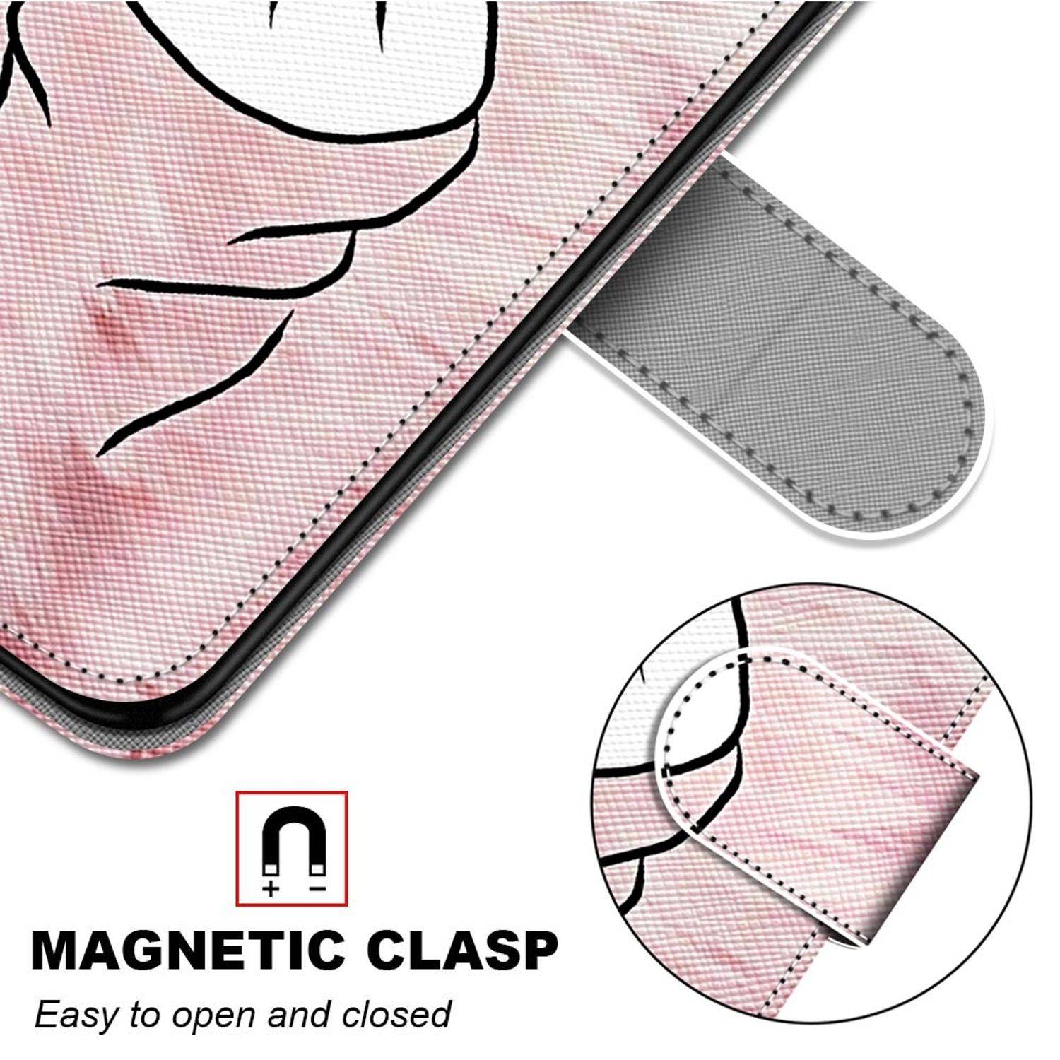 Samsung Galaxy S21 Handyhülle Schutztasche Bookcover Rosa