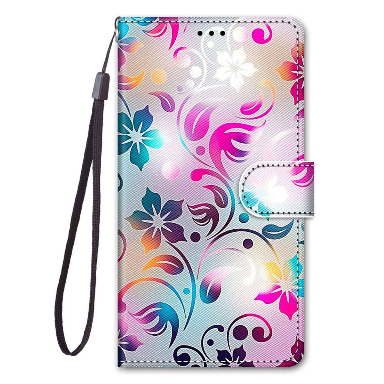 Samsung Galaxy S21 Plus Handyhülle Schutztasche Bookcover Mehrfarbig