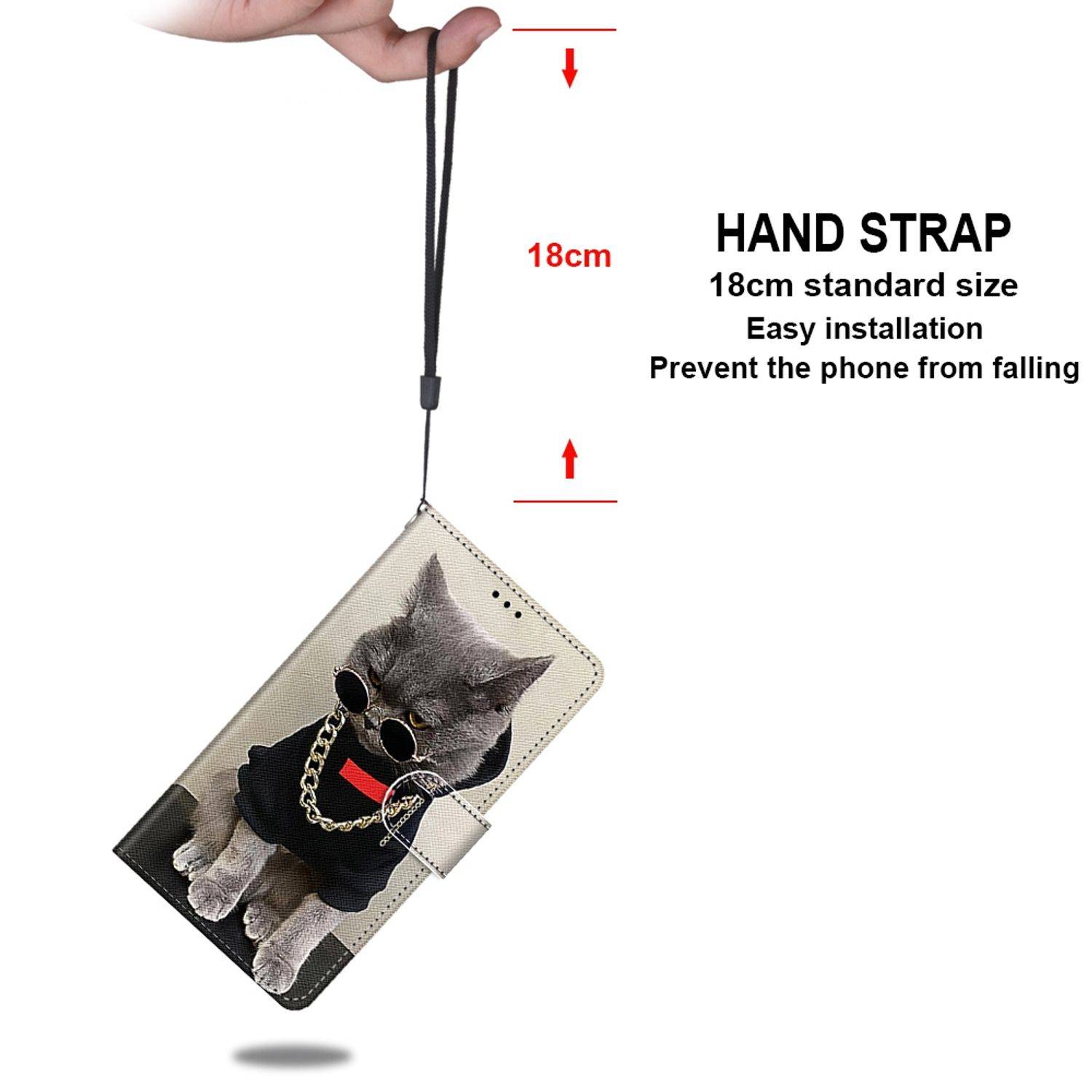 Samsung Galaxy S21 Plus Handyhülle Schutztasche Katzen Bookcover Mehrfarbig