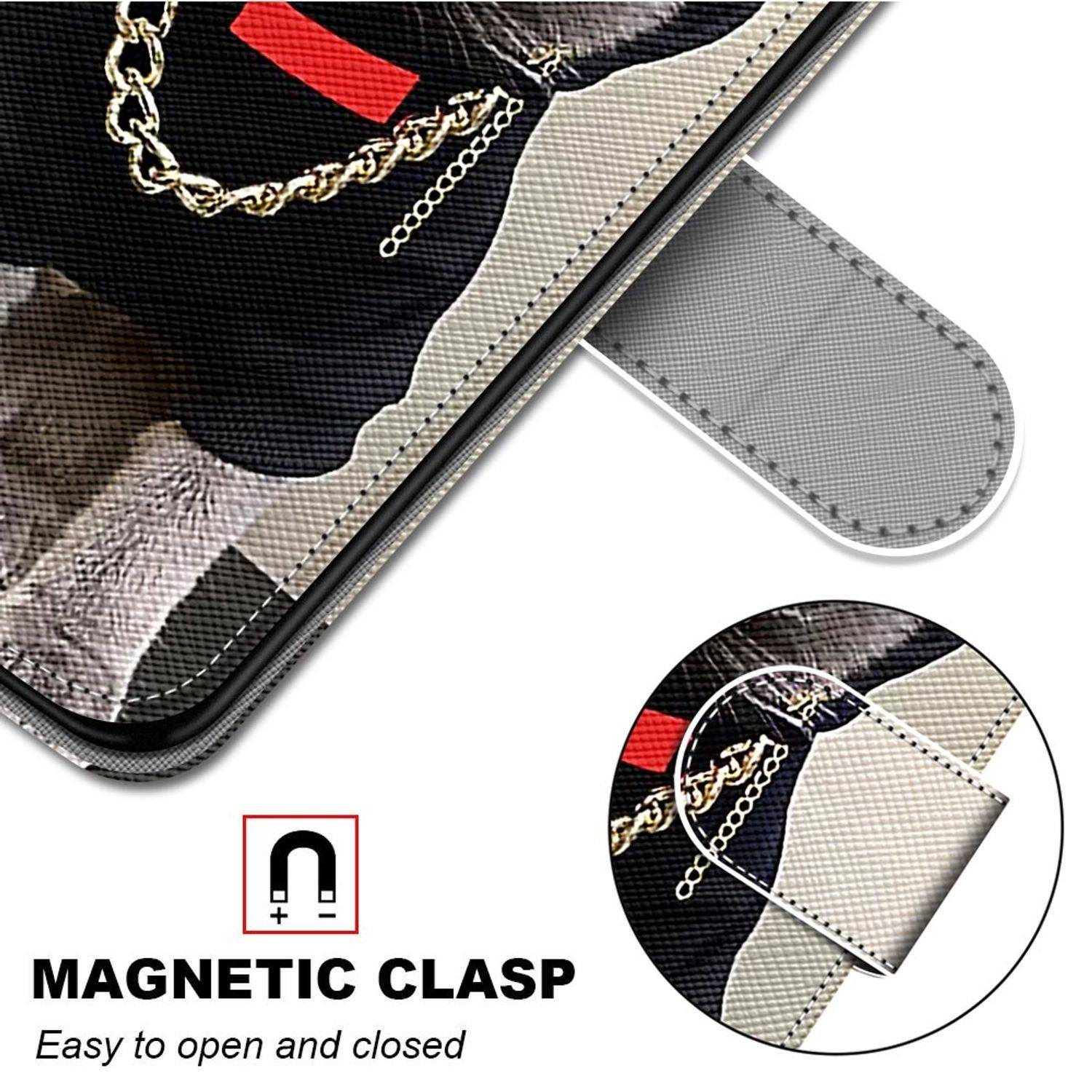 Samsung Galaxy S21 Plus Handyhülle Schutztasche Katzen Bookcover Mehrfarbig