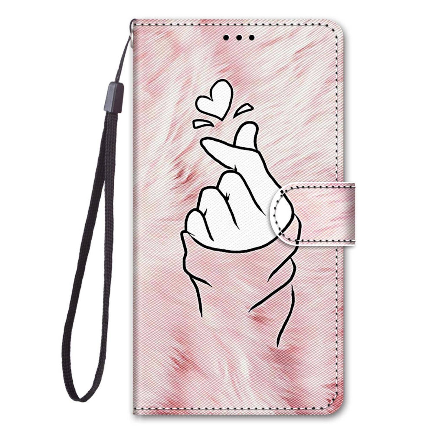 Hülle kompatibel mit Samsung Galaxy S21 Plus Kunstleder Handyhülle - Handy Case Rosa
