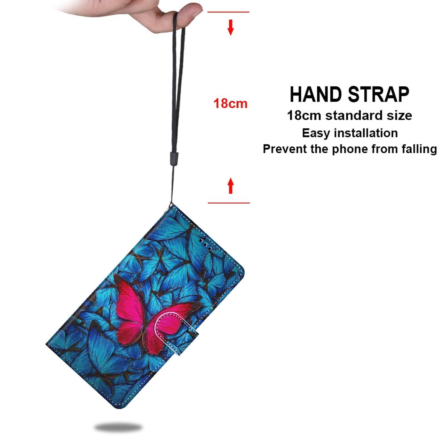 Samsung Galaxy S21 Plus Handyhülle Schutztasche Bookcover Blau